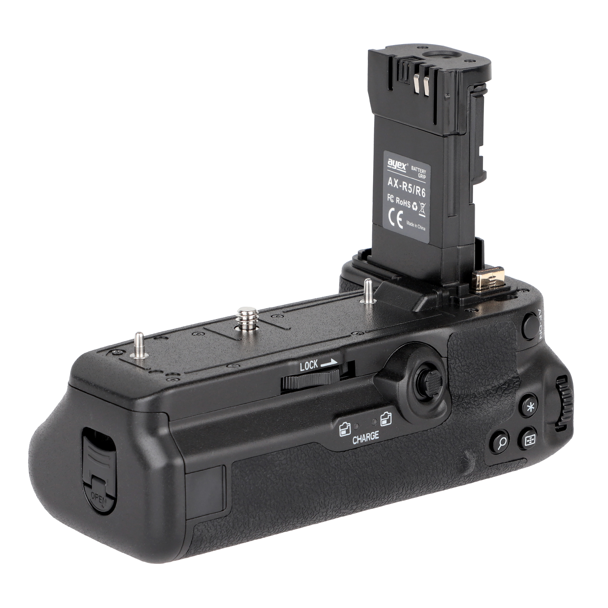 Batteriegriff für Canon EOS R5 R6 R6 Mark II wie BG-R10 kompakter Handgriff bequemer & sicherer Halt