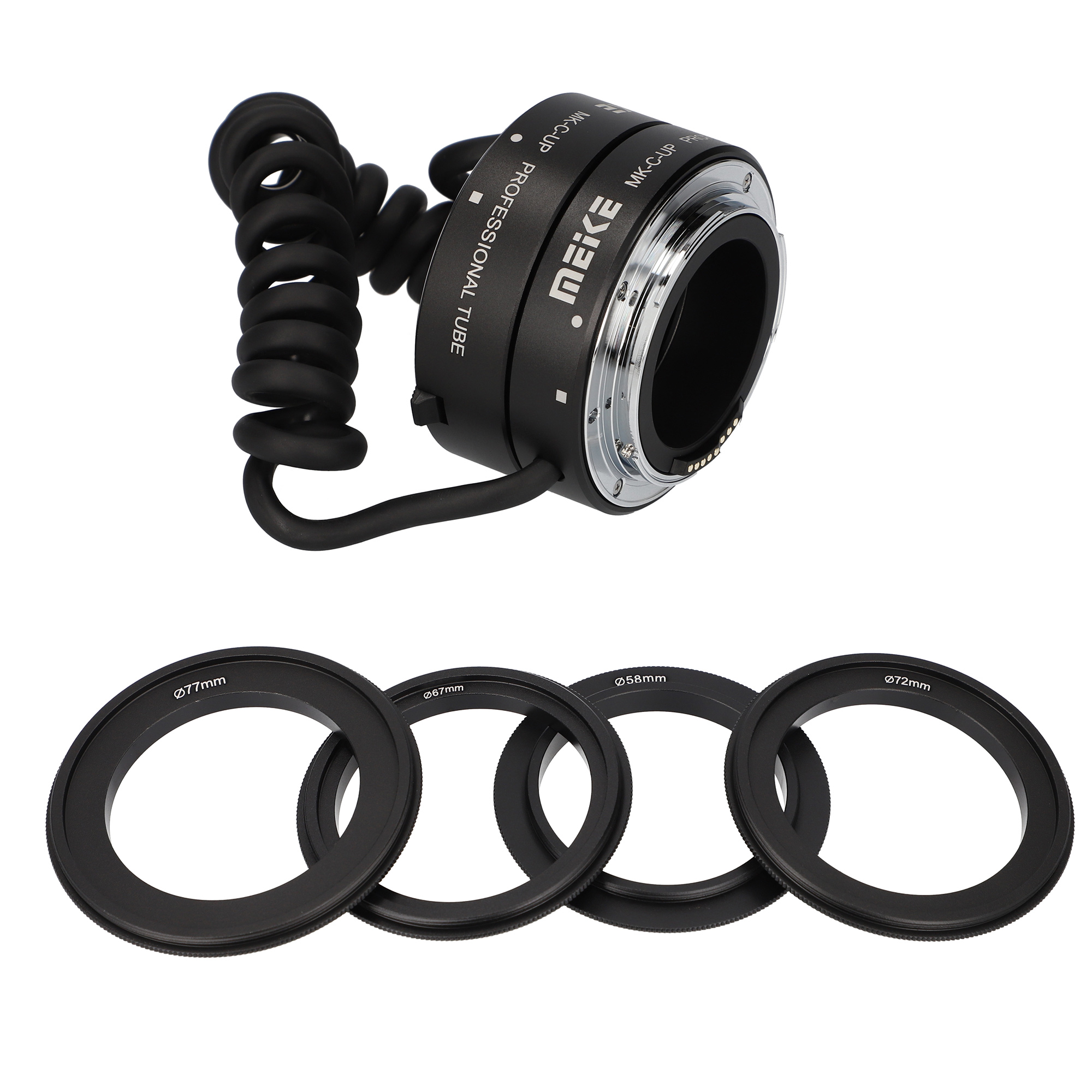 Multifunktionale elektronische Makro-Zwischenringe für Canon EOS, Meike MK-C-UP Multifunktionale elektronische Makro-Zwischenringe für Canon EOS, Meike MK-C-UP