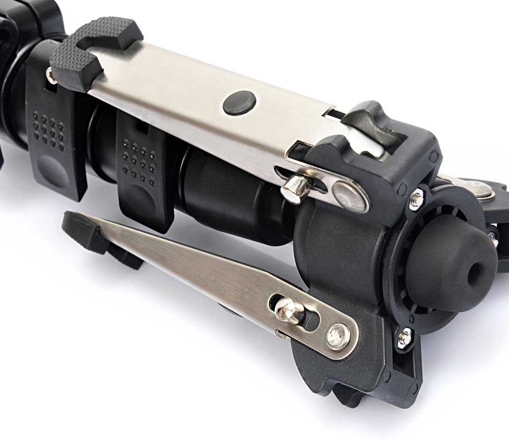 JUSINO VM-254E Monopod mit abnehmbarem Fuß/Tischstativ (Schnellspann-Clips) bis 6kg JUSINO VM-254E Monopod mit abnehmbarem Fuß/Tischstativ (Schnellspann-Clips) bis 6kg