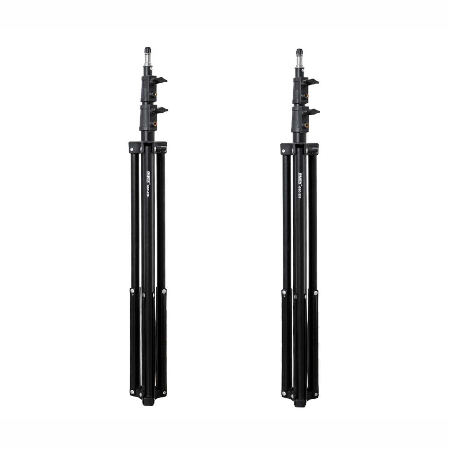 2er Set Lampenstative mit Federung ayex GSC-Serie 220/280cm 2er Set Lampenstative mit Federung ayex GSC-Serie 220/280cm