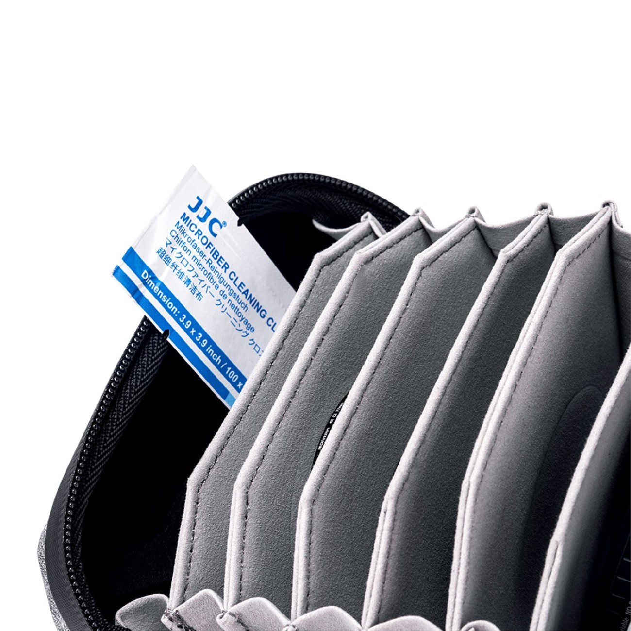 Filtertasche für 10 Filter bis 95mm Durchmesser Grau Filtertasche für 10 Filter bis 95mm Durchmesser Grau