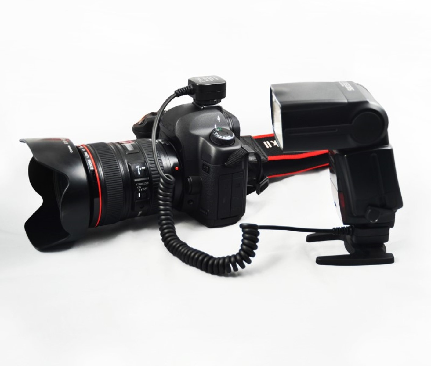 TTL Blitzkabel für Canon wie OC-E3 Spiralkabel 0,6 - 1m