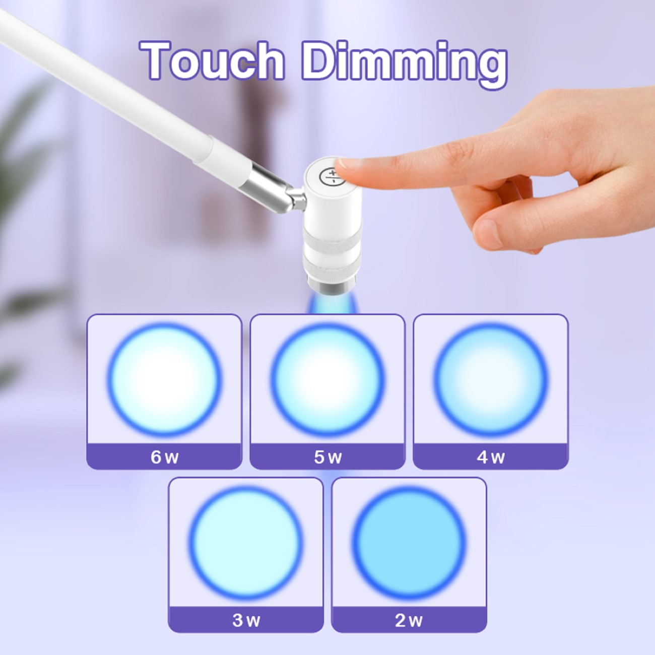 UV-Lash-Lampe Beauty Light 360° Touch-Dimmung 5 Lichtstufen Fußschalter Brille UV-Lash-Lampe Beauty Light 360° Touch-Dimmung 5 Lichtstufen Fußschalter Brille