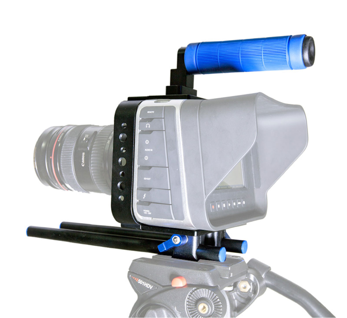 ayex Cage mit Handgriff und Halterungssystem für Blackmagic Cinema Camera ayex Cage mit Handgriff und Halterungssystem für Blackmagic Cinema Camera