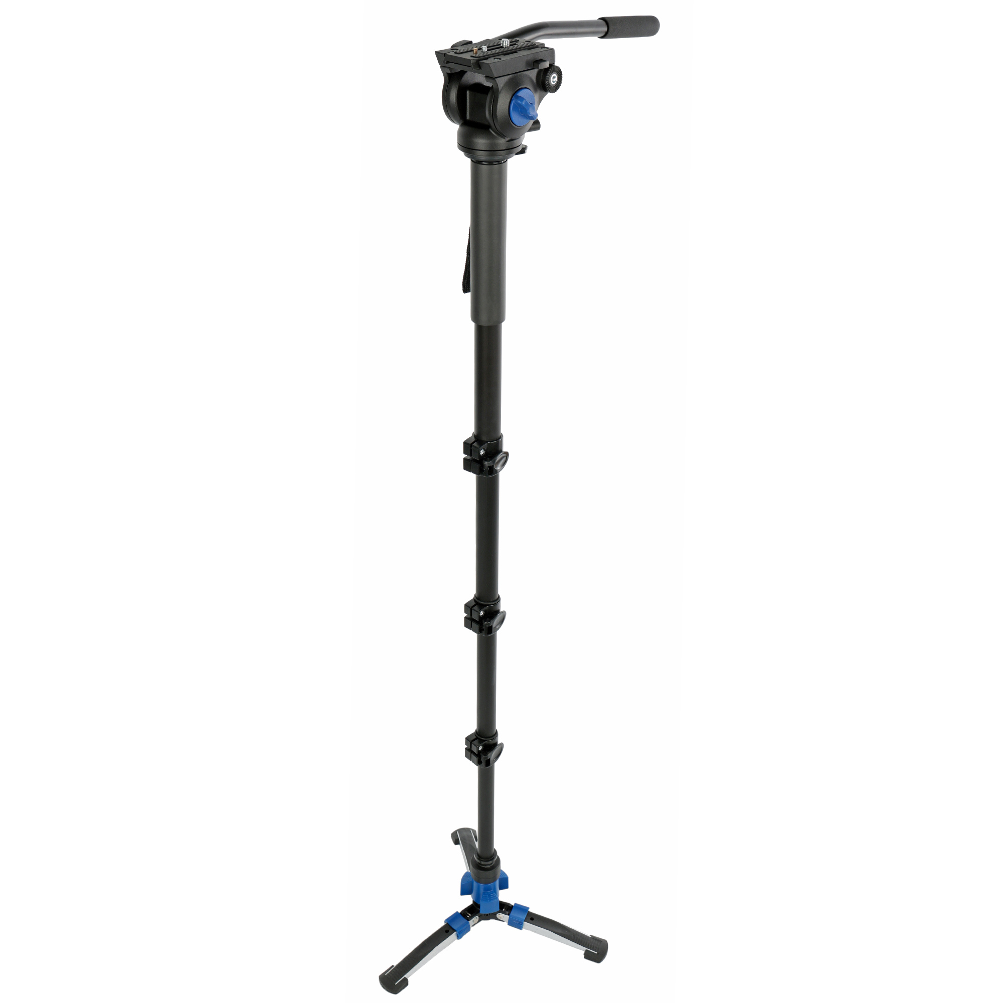 Video-Monopod mit Fluid-Kopf & Standspinne – 190 cm Höhe, leicht & stabil, inkl. Tasche Video-Monopod mit Fluid-Kopf & Standspinne – 185cm Höhe, leicht & stabil, inkl. Tasche