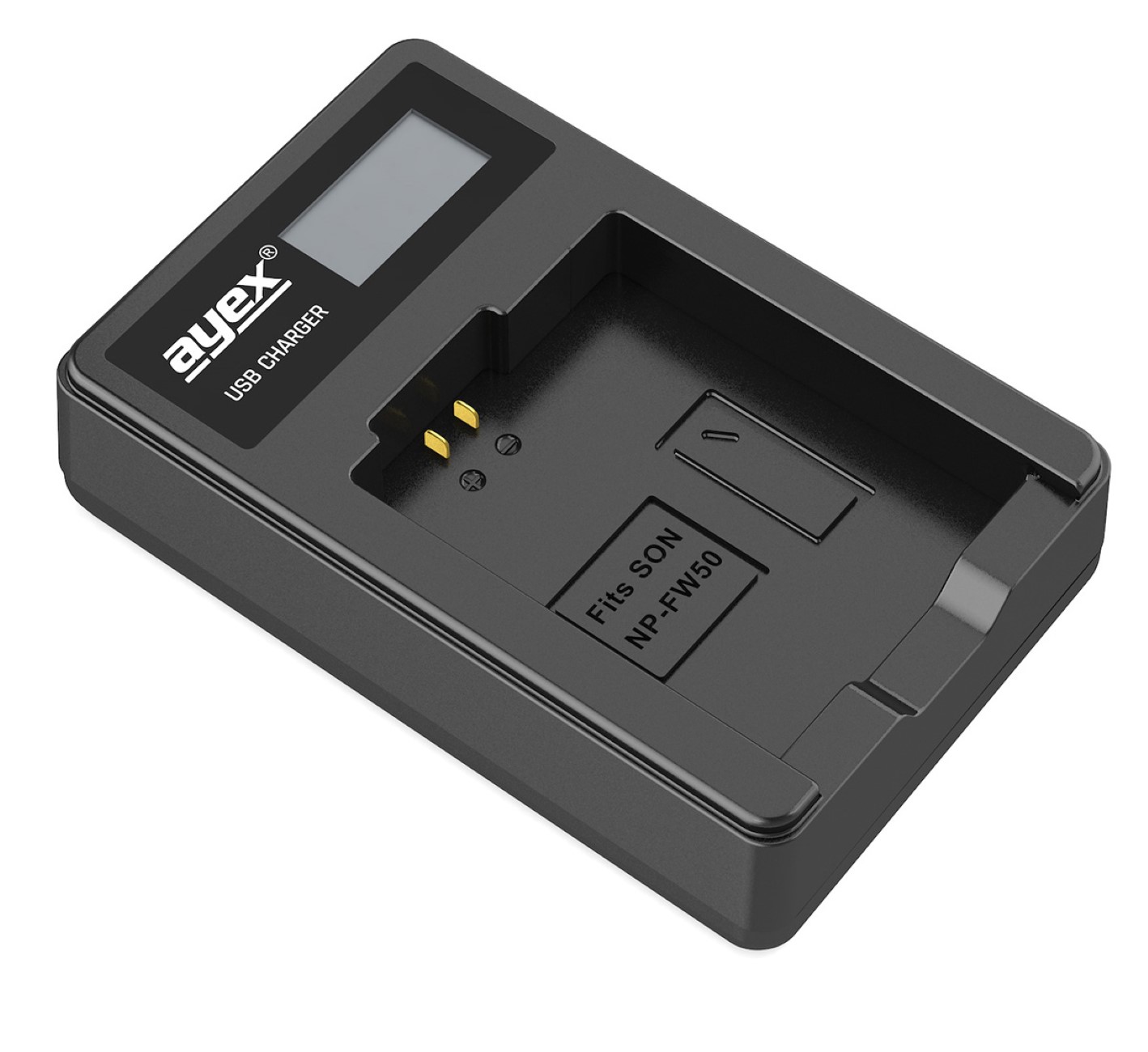 USB Ladegerät für Sony NP-FW50 Akkus beleuchtetes Display Ladestandanzeige USB Ladegerät für Sony NP-FW50 Akkus beleuchtetes Display Ladestandanzeige