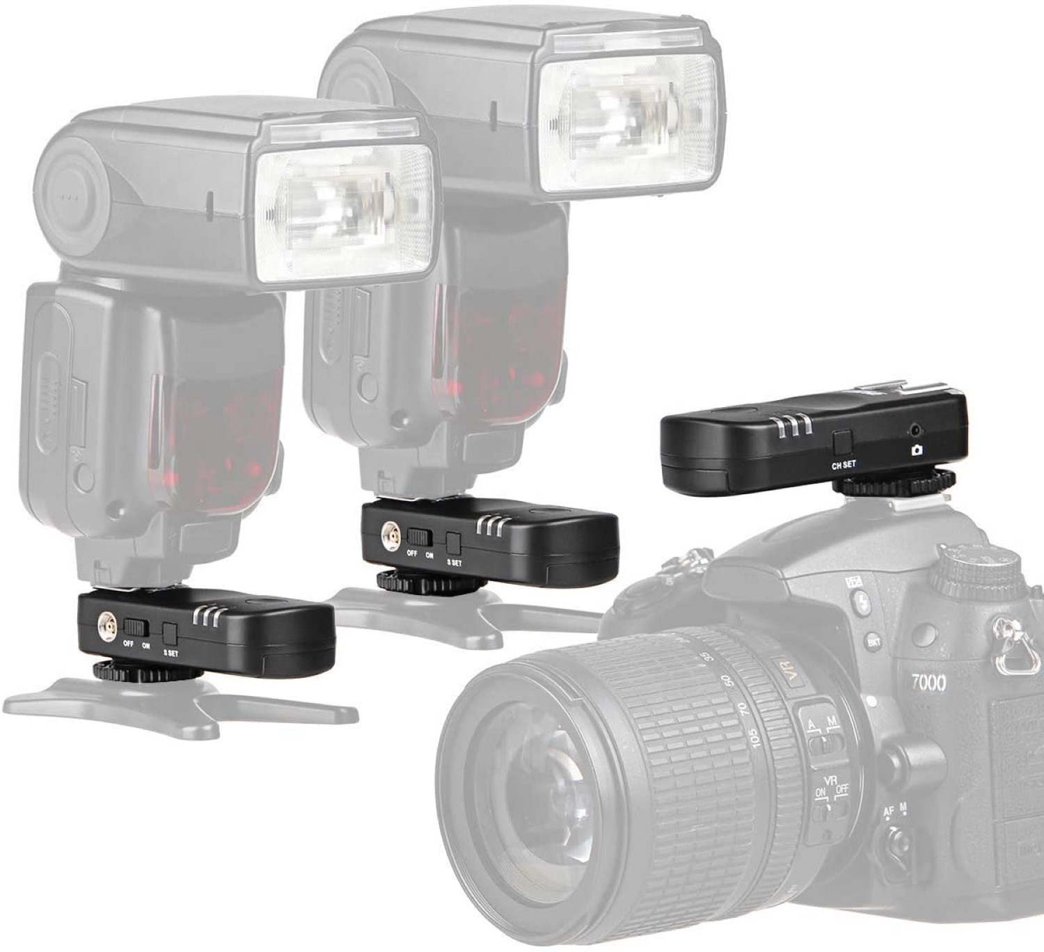 ayex AX-BA1 Funk Blitzauslöser und Fernauslöser für Nikon Kameras, Blitz & Kameraauslöser inkl. 3 Transceivern ayex AX-BA1 Funk Blitzauslöser und Fernauslöser für Nikon Kameras, Blitz & Kameraauslöser inkl. 3 Transceivern
