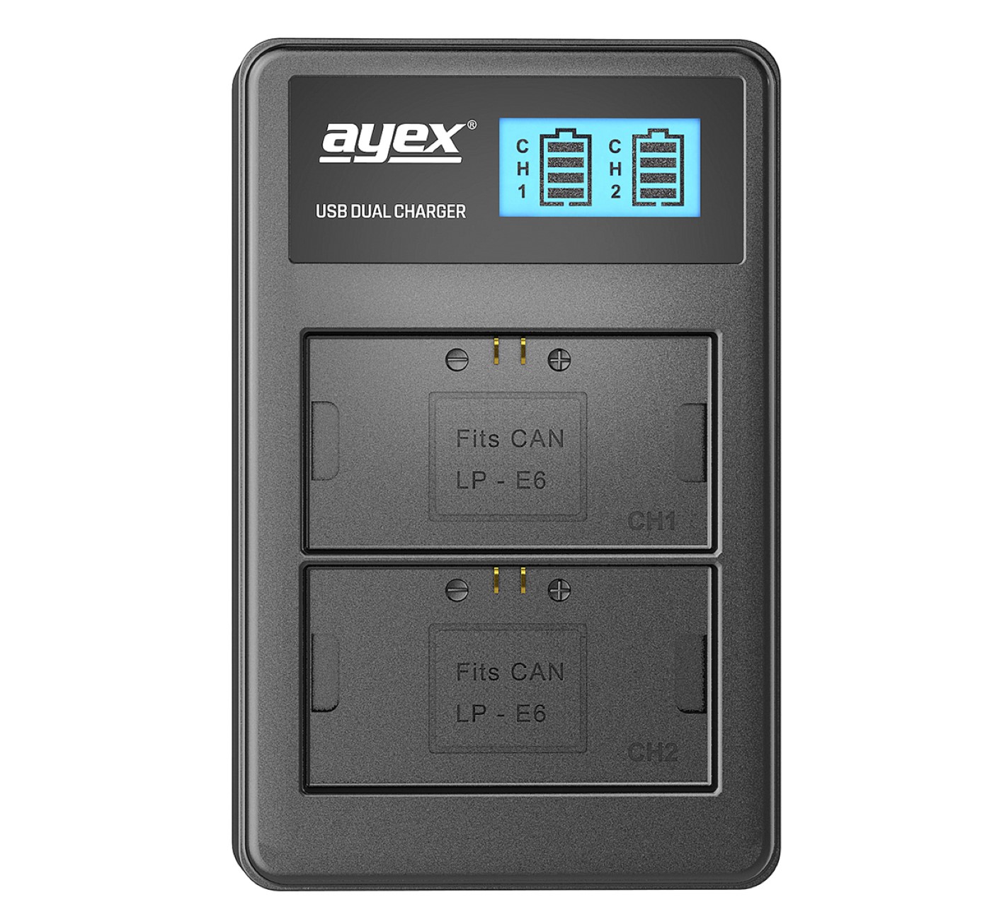 USB Dual Ladegerät für Canon LP-E6 N NH Akkus beleuchtetes Display Ladestandanzeige USB Dual Ladegerät für Canon LP-E6 N NH Akkus beleuchtetes Display Ladestandanzeige