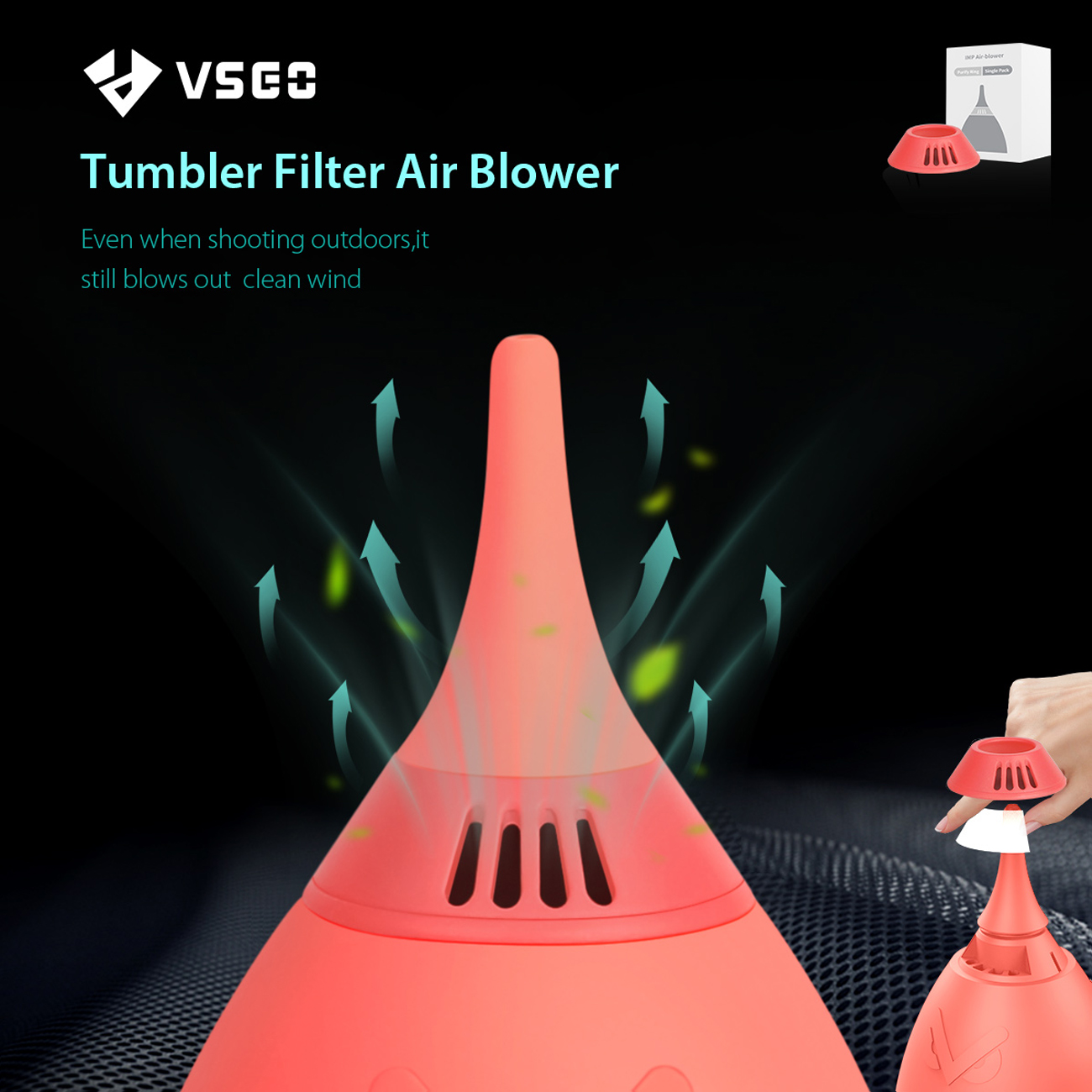 Camera Air Blower für Kamerareinigung – orange