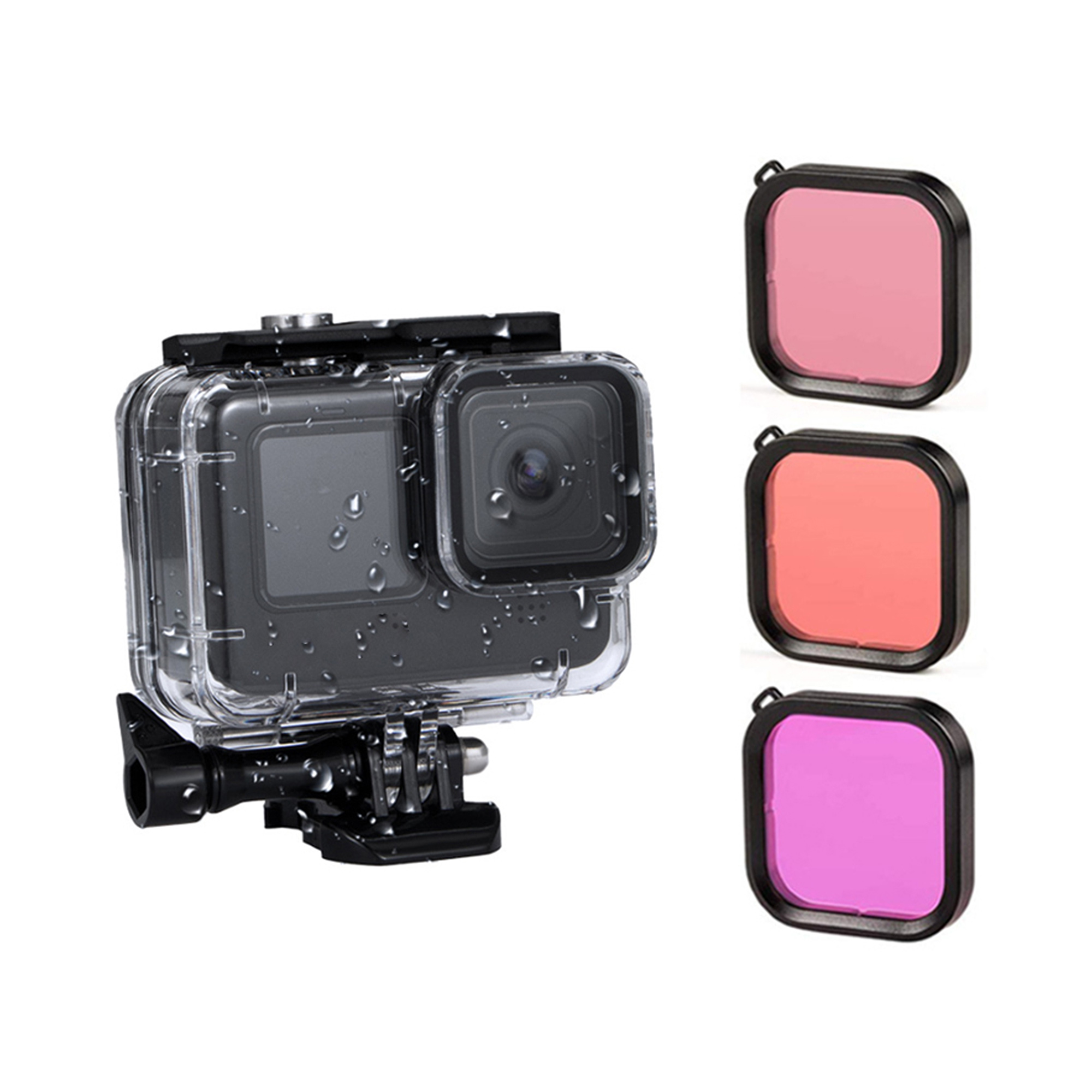 ayex Lens Filter-Set für GoPro Hero 11, 10 & 9 Perfekt für Unterwasseraufnahmen Actioncam Farbkorrektur Taucherfilter ayex Lens Filter-Set für GoPro Hero 11, 10 & 9 Perfekt für Unterwasseraufnahmen Actioncam Farbkorrektur Taucherfilter