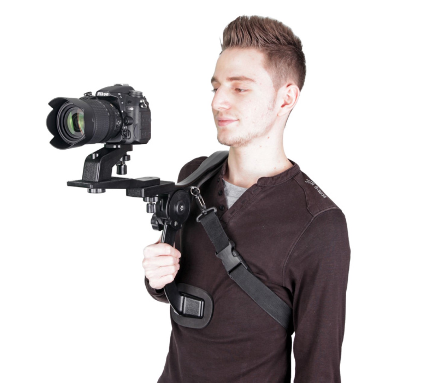 ayex Freihand-Schulterstativ für DSLR Kameras und Camcorder Für viel Bewegungsfreiheit, mit 1/4" Standard-Gewinde ayex Freihand-Schulterstativ für DSLR Kameras und Camcorder Für viel Bewegungsfreiheit, mit 1/4" Standard-Gewinde