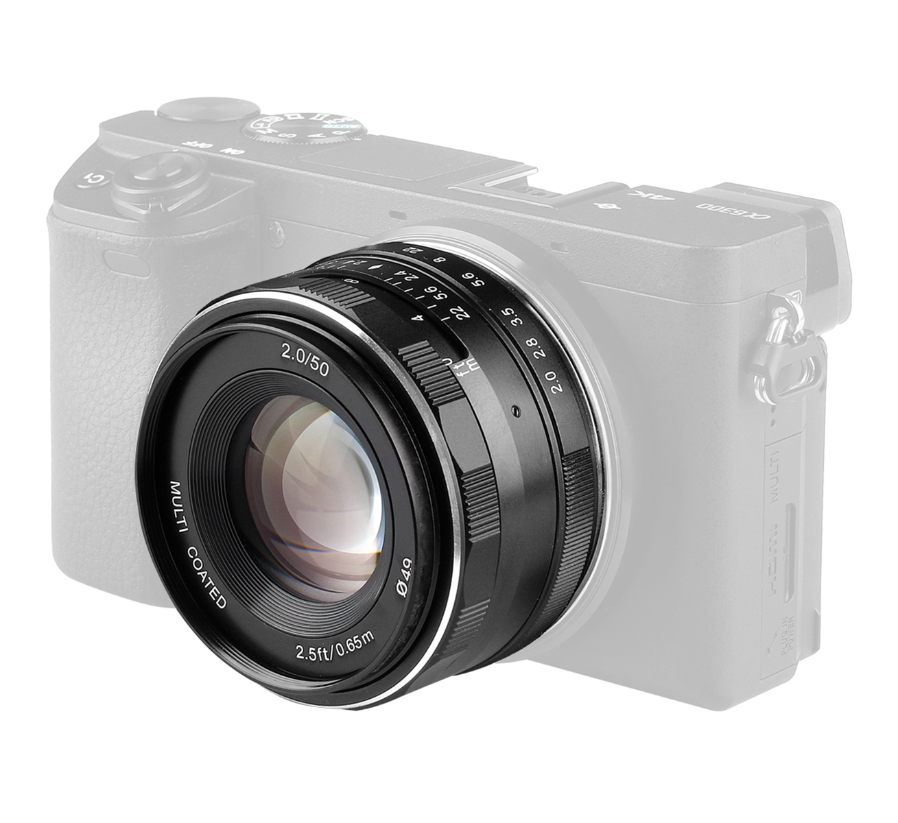 Meike 50mm F2.0 Objektiv multicoated für Sony E-Mount Meike 50mm F2.0 Objektiv multicoated für Sony E-Mount