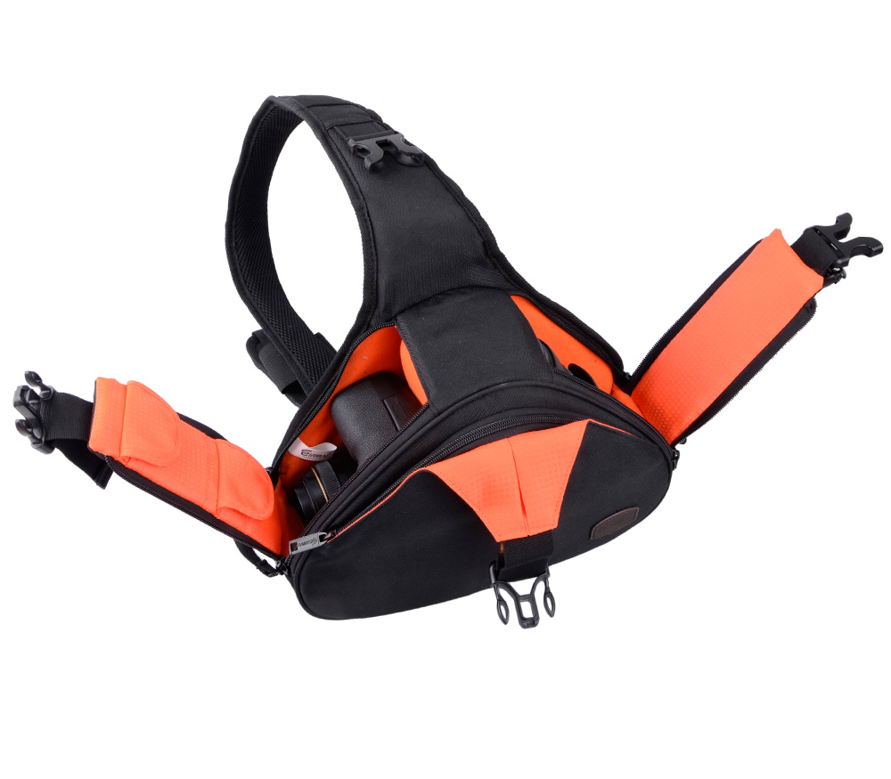 Praktische Triangel Fototasche Slingbag von Eirmai mit vielen Fächern für Kamera, Objektiv und Zubehör Praktische Triangel Fototasche Slingbag von Eirmai mit vielen Fächern für Kamera, Objektiv und Zubehör