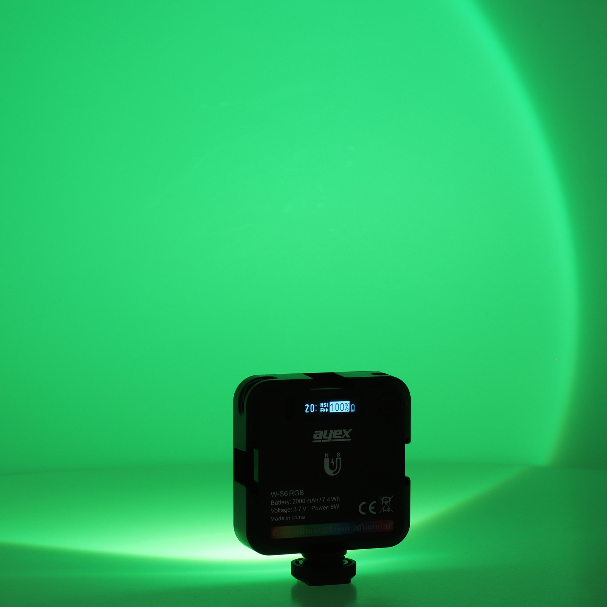 ayex RGB LED Ambiente Light 45 hocheffektiven Lichtperlen 2000mAh Akku wiederaufladbar Type-C W-S6 ayex RGB LED Ambiente Light 45 hocheffektiven Lichtperlen 2000mAh Akku wiederaufladbar Type-C W-S6