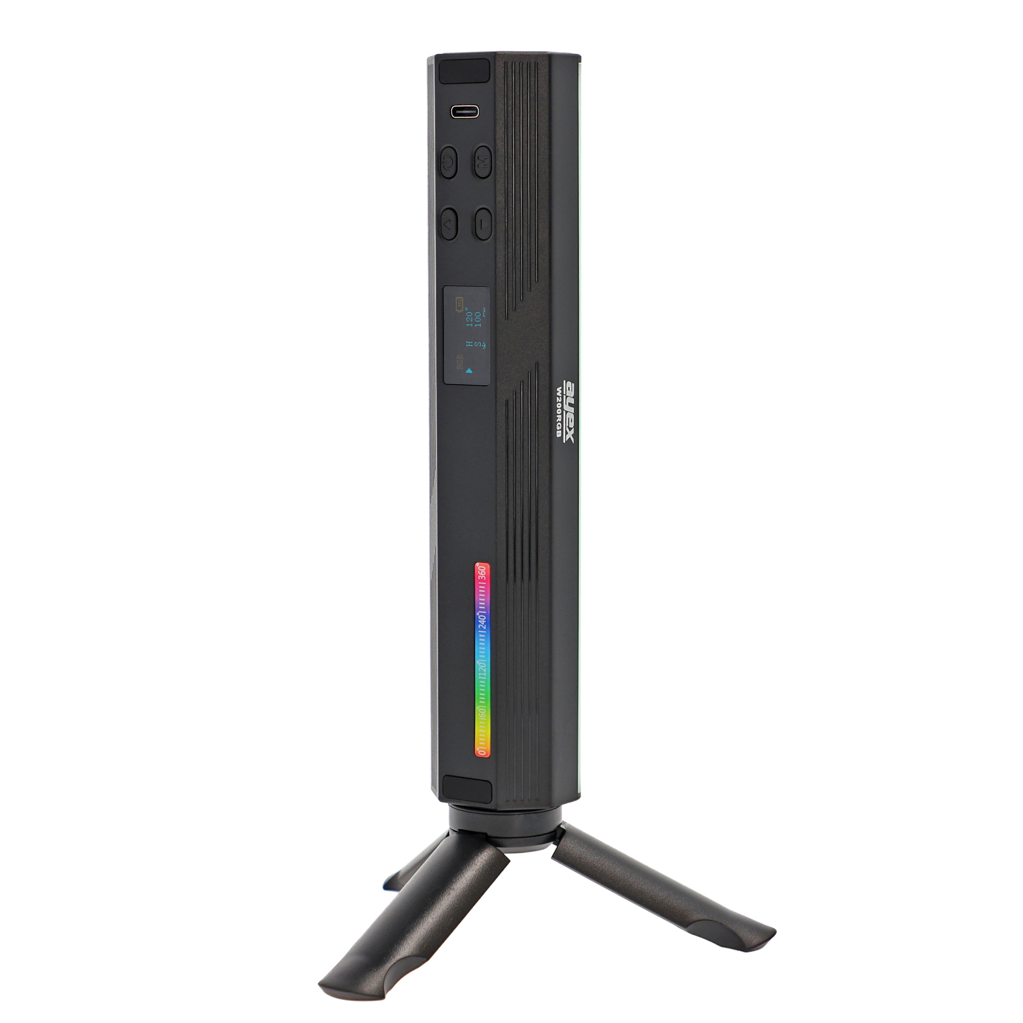 RGB LED Videolichtstab rundförmig mit 184 universellen Lichtperlen 3000mAh Akku ladbar über USB-C RGB LED Videolichtstab rundförmig mit 184 universellen Lichtperlen 3000mAh Akku ladbar über USB-C