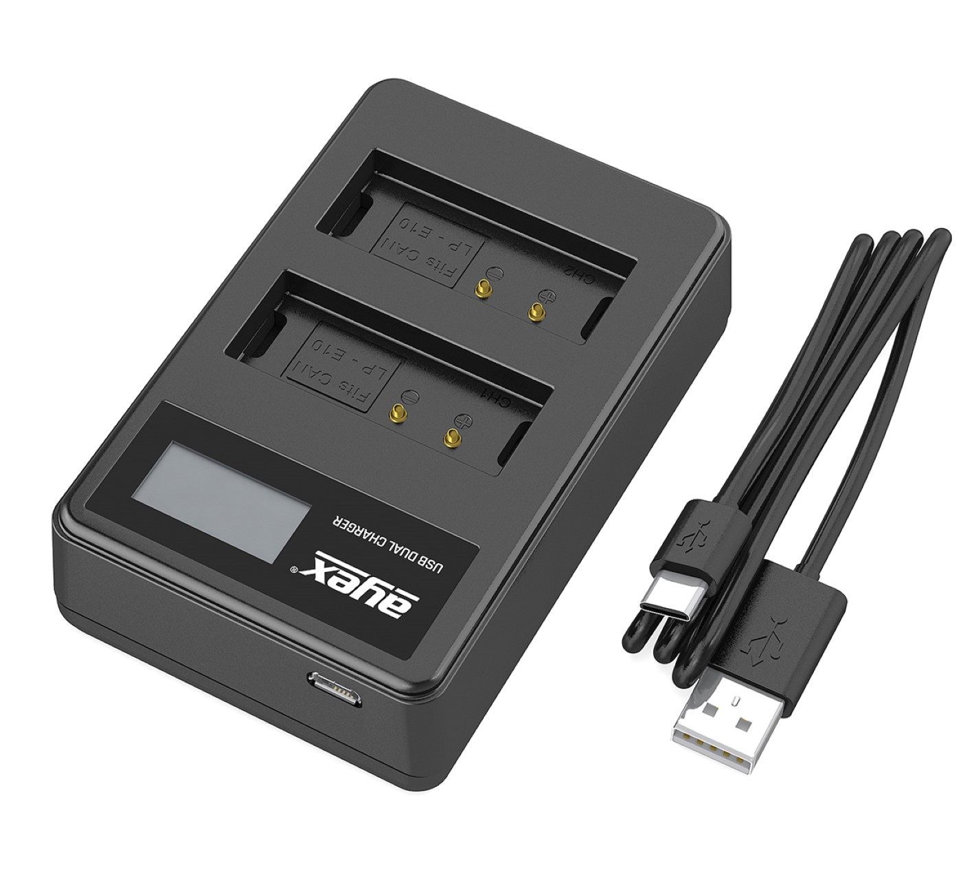 USB Dual Ladegerät für Canon LP-E10 Akkus beleuchtetes Display Ladestandanzeige USB Dual Ladegerät für Canon LP-E10 Akkus beleuchtetes Display Ladestandanzeige