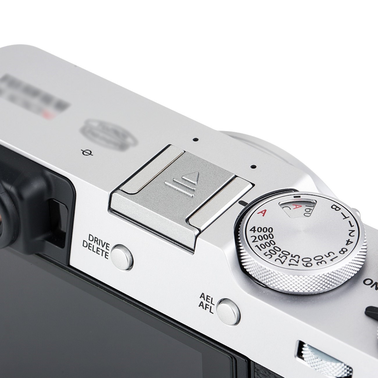 Hot Shoe Cover für Fujifilm Kameras Premium ABS Schutzkappe schützt vor Staub Feuchtigkeit Kratzern Silber