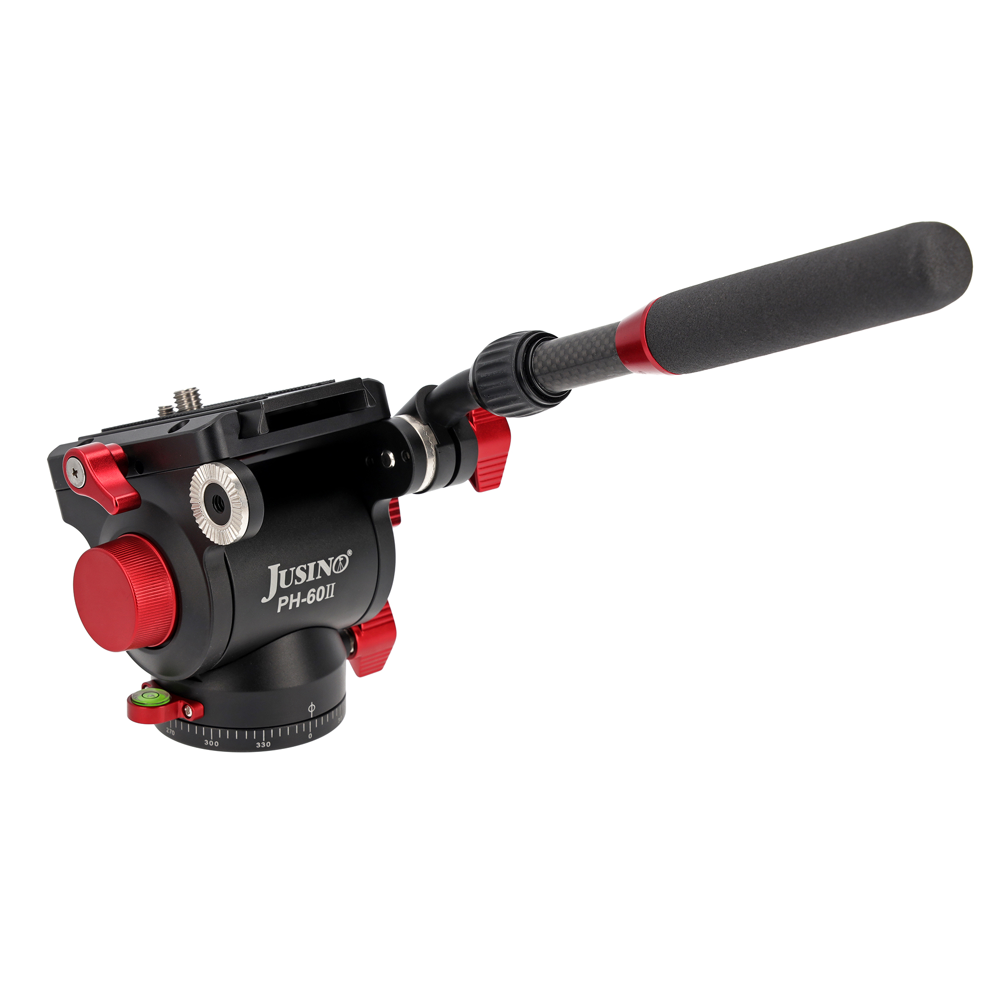 JUSINO Profi Alu Fluid-Videoneiger variabler Führungshebel bis 10kg Tragkraft PH-60 II JUSINO Profi Alu Fluid-Videoneiger variabler Führungshebel bis 10kg Tragkraft PH-60 II
