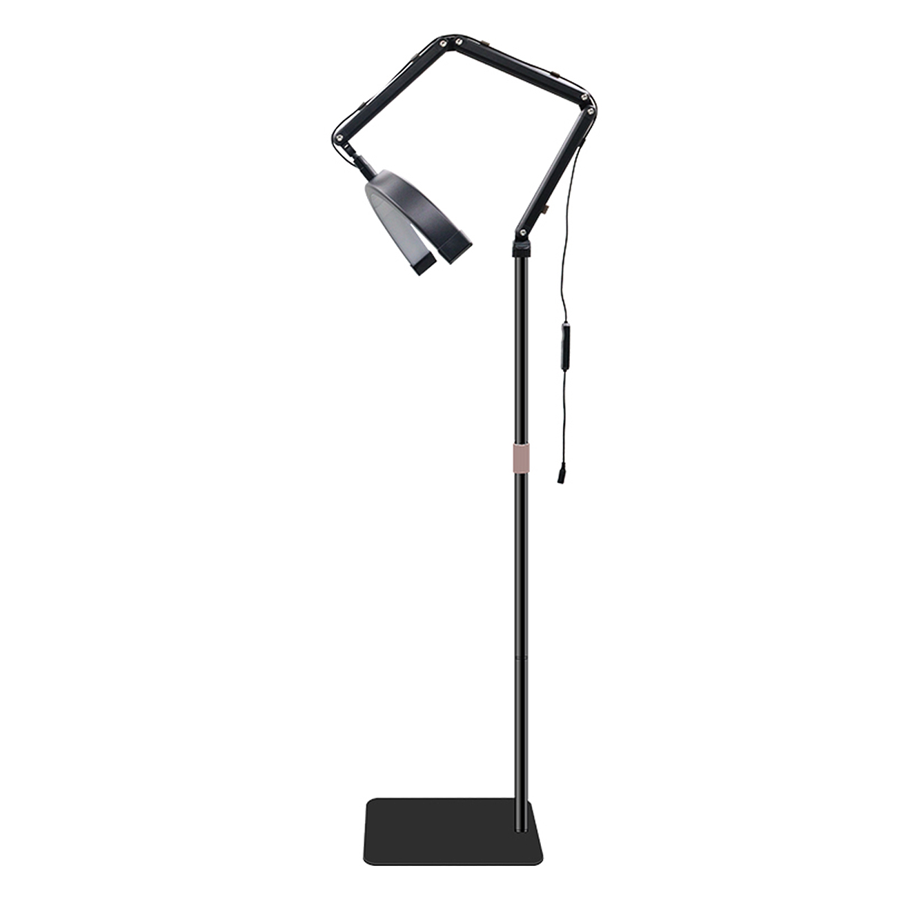 LED Halbmond Beauty Light Farbtemperatur 3000K-6000K Schwenkbar stabile Stand & Telefonhalterung