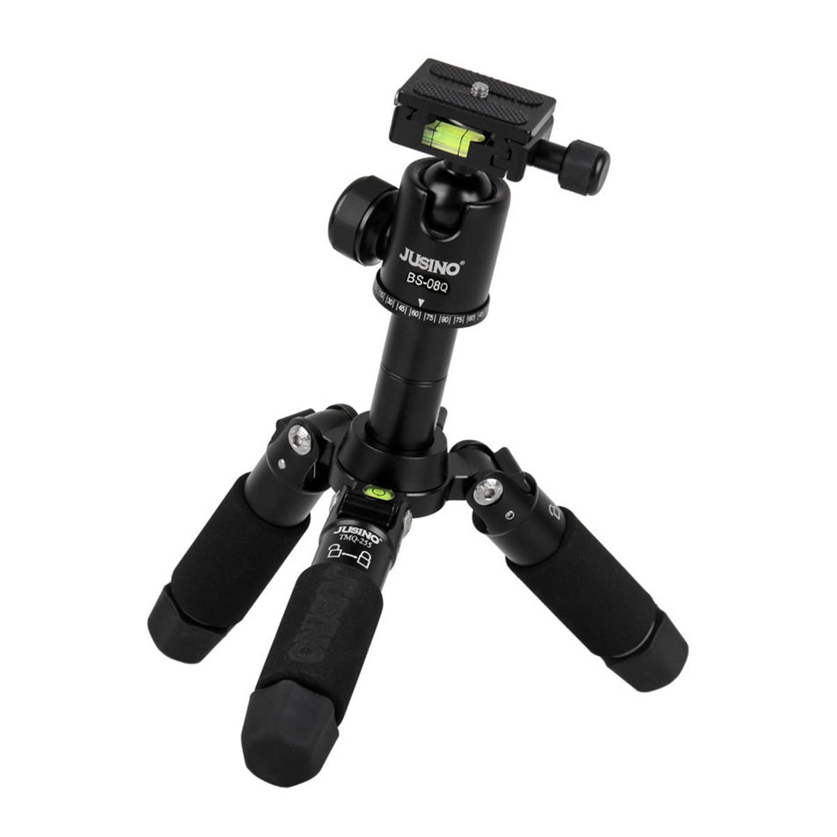 JUSINO TMQ-255 Stabiles Mini-Stativ Tischstativ mit Kugelkopf BS-08Q JUSINO TMQ-255 Stabiles Mini-Stativ Tischstativ mit Kugelkopf BS-08Q