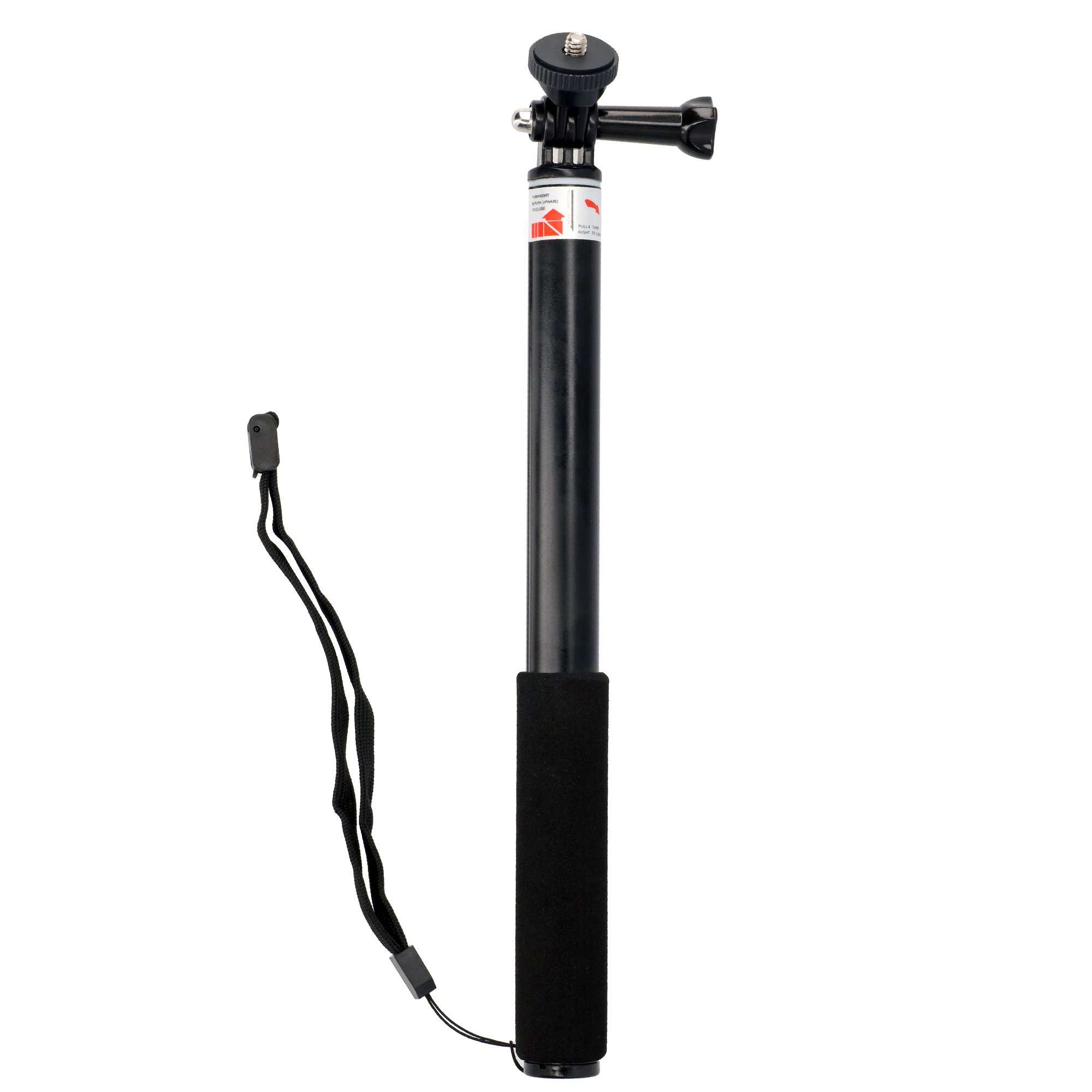 Selfie Stick ausziehbar 4 Sektionen 28-90cm für Actioncams wie GoPro Selfie Stick ausziehbar 4 Sektionen 28-90cm für Actioncams wie GoPro