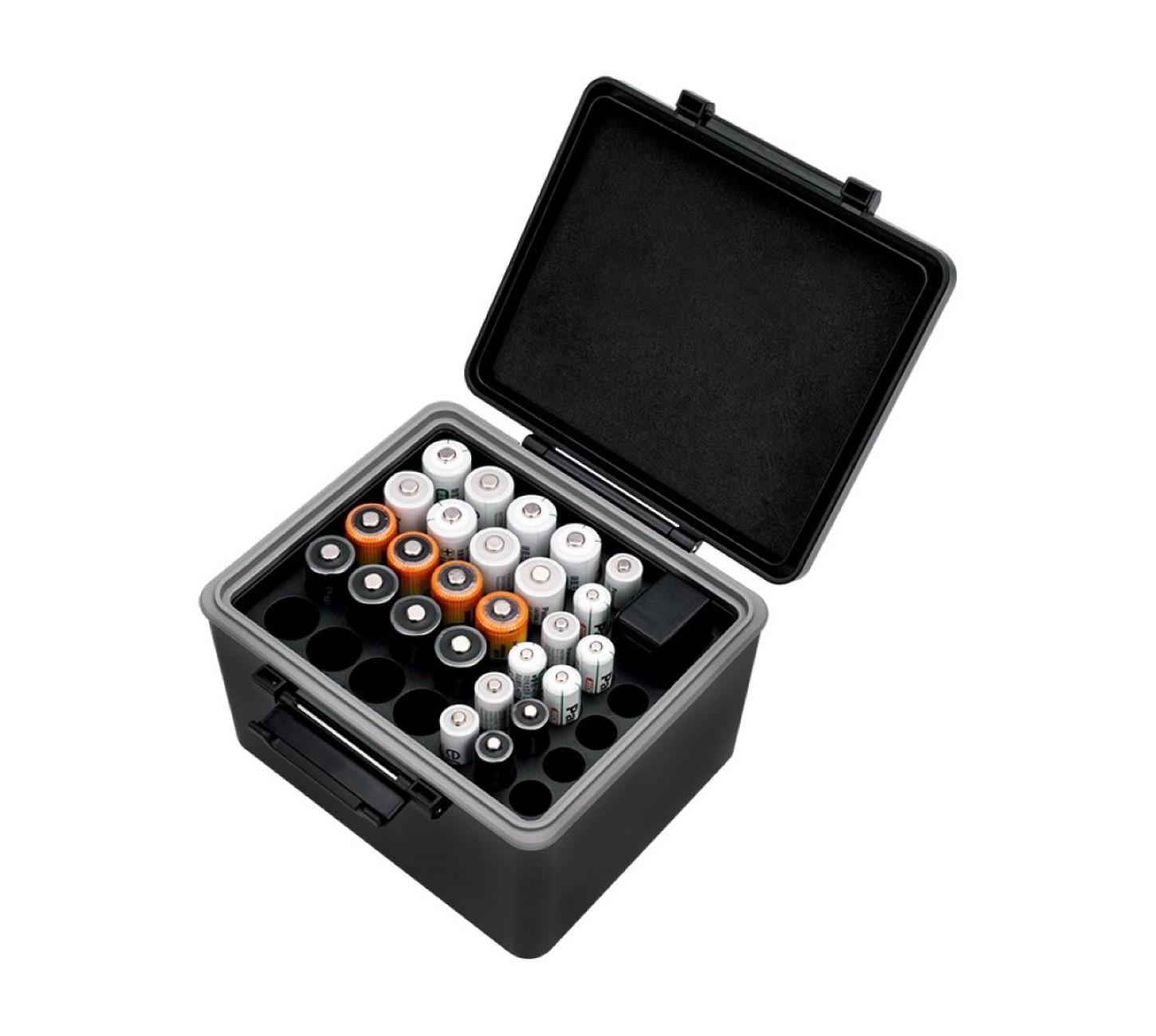 Battery Case Batteriebox mit Batterietester für AA/AAA Batterien Battery Case Batteriebox mit Batterietester für AA/AAA Batterien