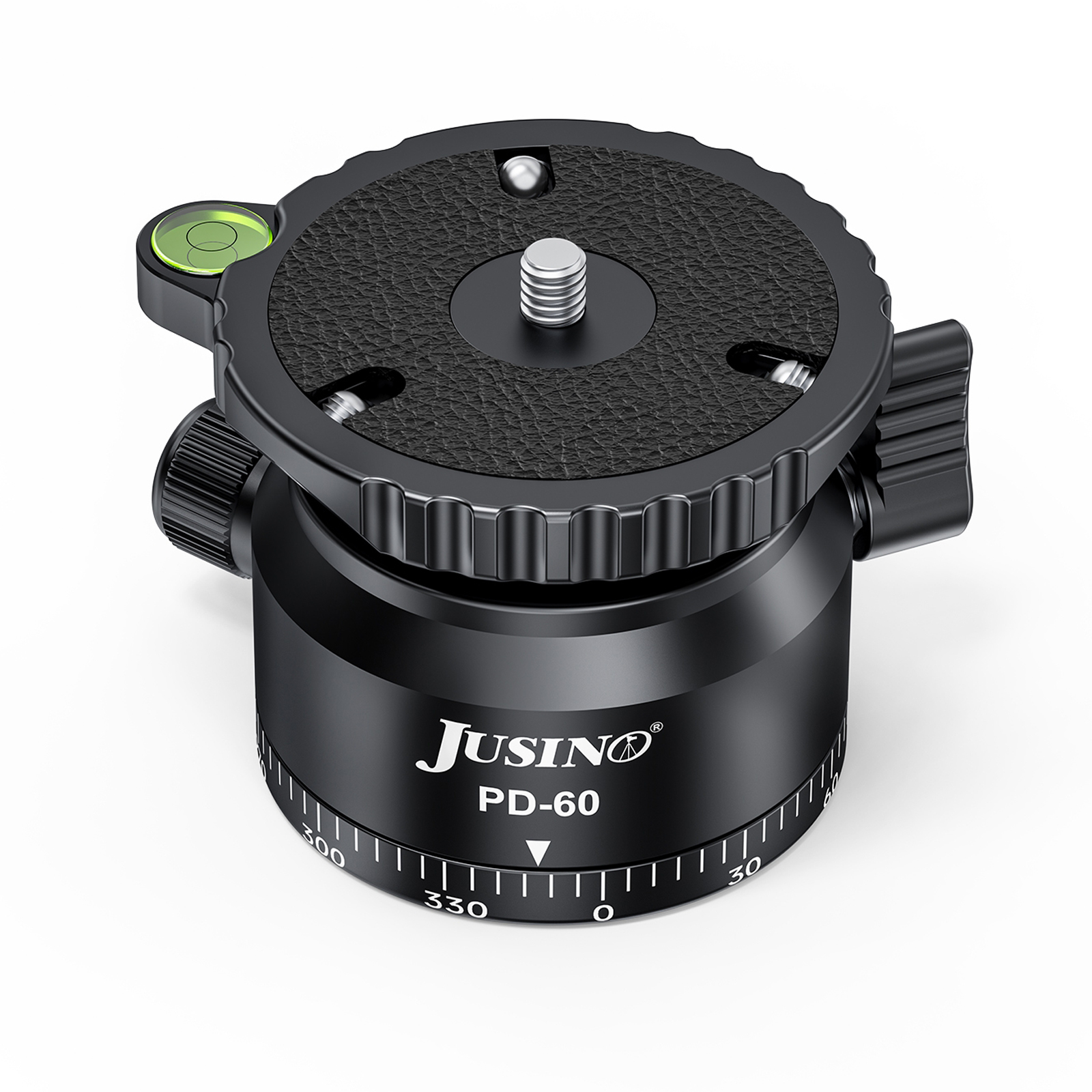 JUSINO Stativ-Nivellierbasis Neigekopf mit 360° Panorama-Funktion und ±15° Neigung PD-60 JUSINO Stativ-Nivellierbasis Neigekopf mit 360° Panorama-Funktion und ±15° Neigung PD-60
