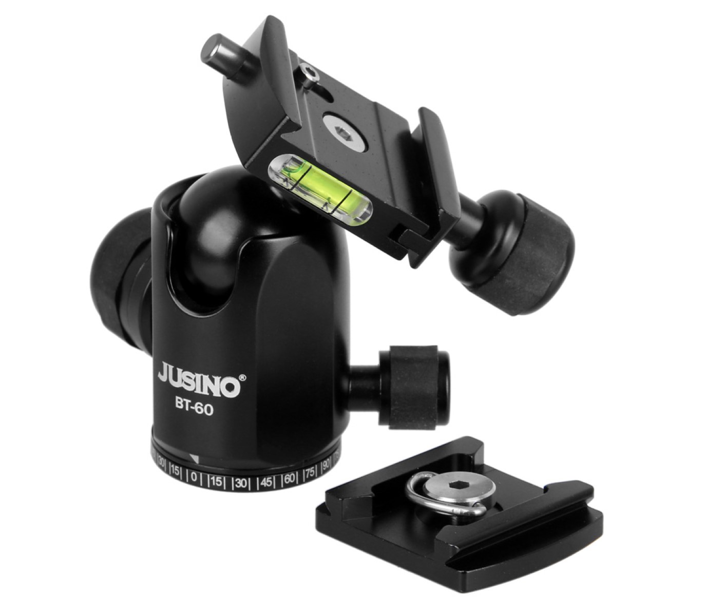 JUSINO Stabiler Kugelkopf mit 10kg Tragkraft & 360° Schwenkfunktion BT-60 JUSINO Stabiler Kugelkopf mit 10kg Tragkraft & 360° Schwenkfunktion BT-60