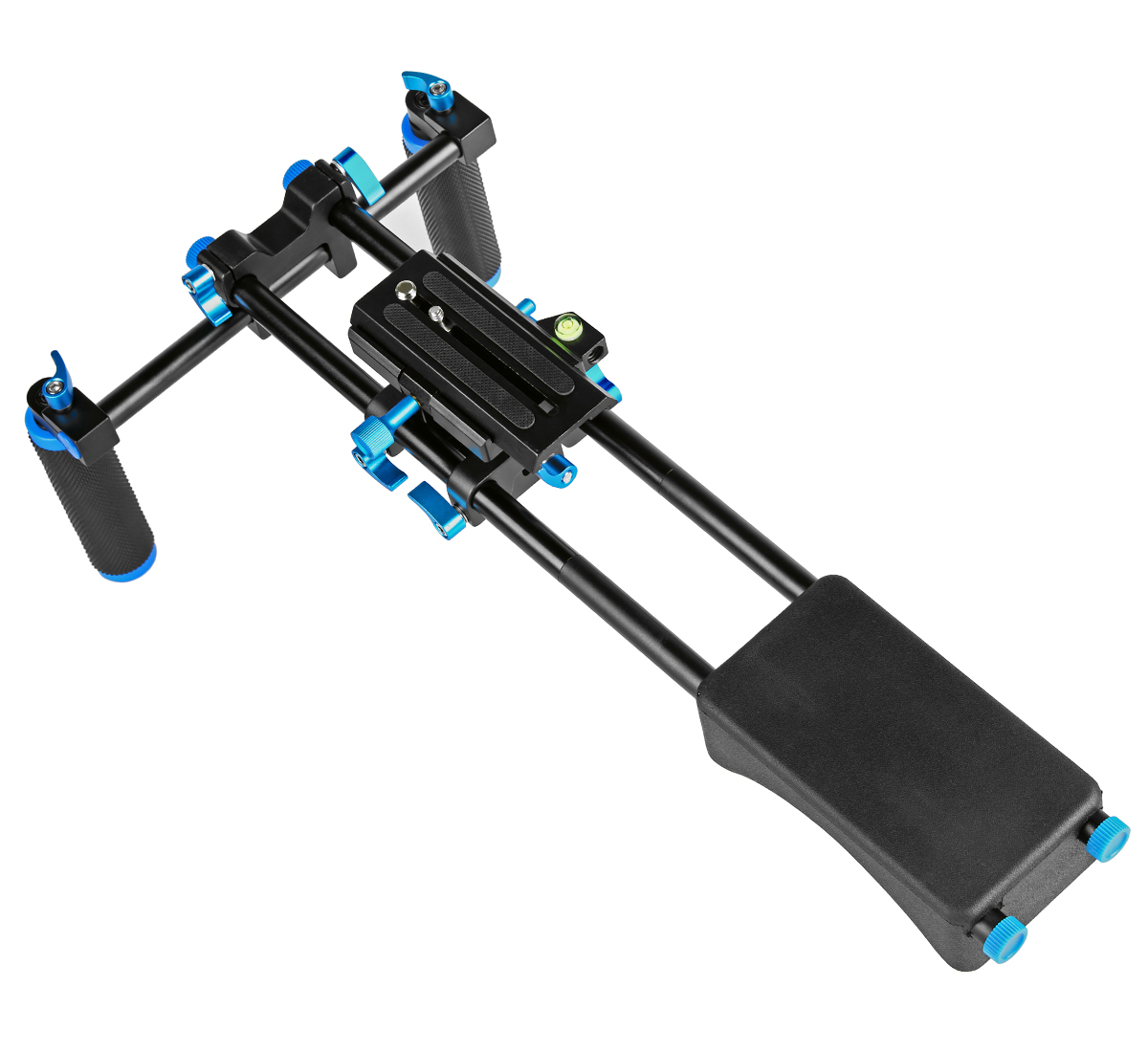 ayex D2-C Schulterstativ DSLR Rig mit verstellbarer großer Basisplatte ayex D2-C Schulterstativ DSLR Rig mit verstellbarer großer Basisplatte