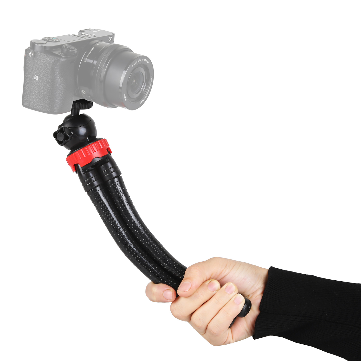 Flexibles Stativ mit Kugelkopf & Smartphonehalterung Vielseitig einsetzbar Perfekt für Unterwegs Flexibles Stativ mit Kugelkopf & Smartphonehalterung Vielseitig einsetzbar Perfekt für Unterwegs