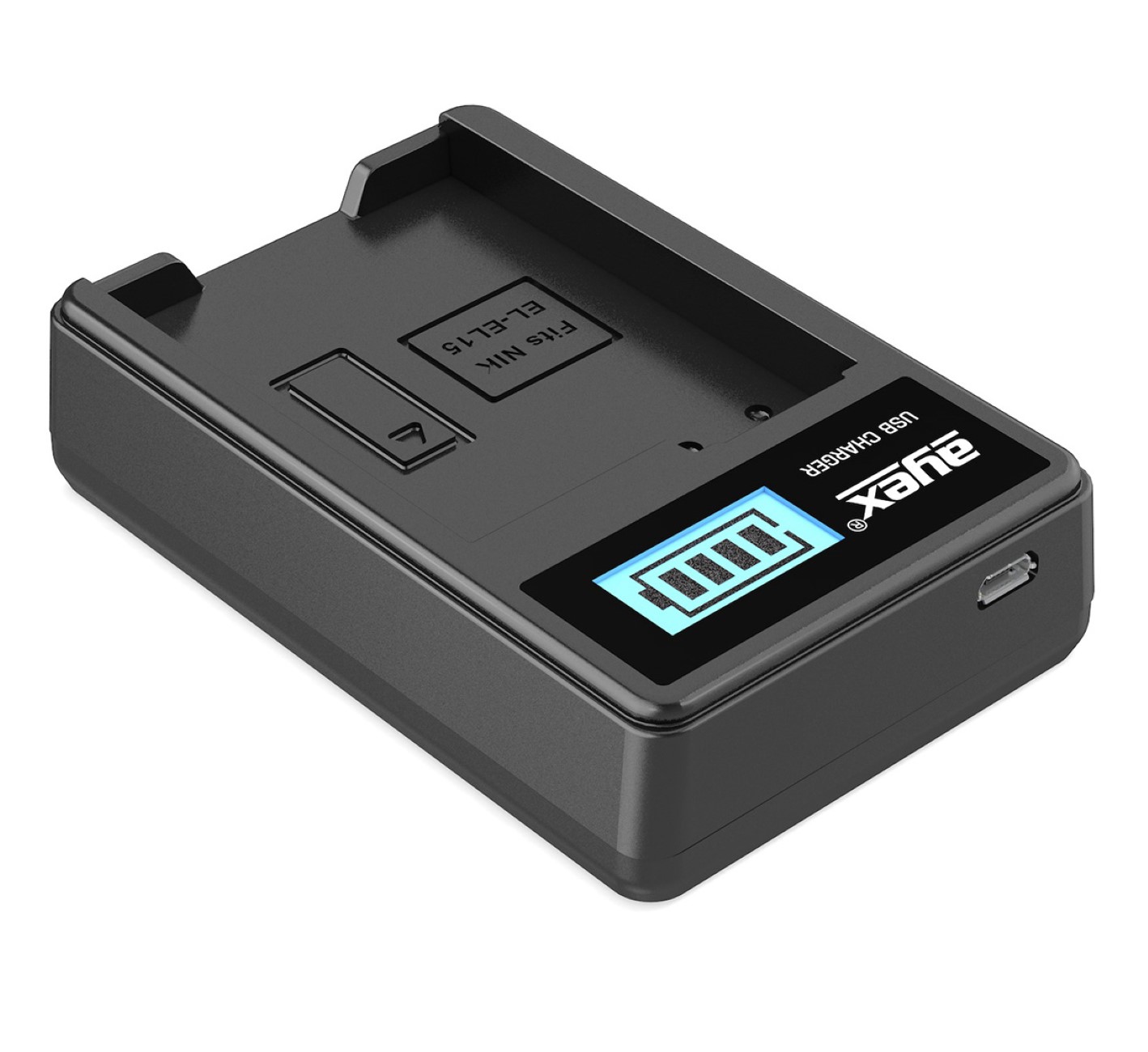 USB Ladegerät für Nikon EN-EL15 Akkus beleuchtetes Display Ladestandanzeige USB Ladegerät für Nikon EN-EL15 Akkus beleuchtetes Display Ladestandanzeige