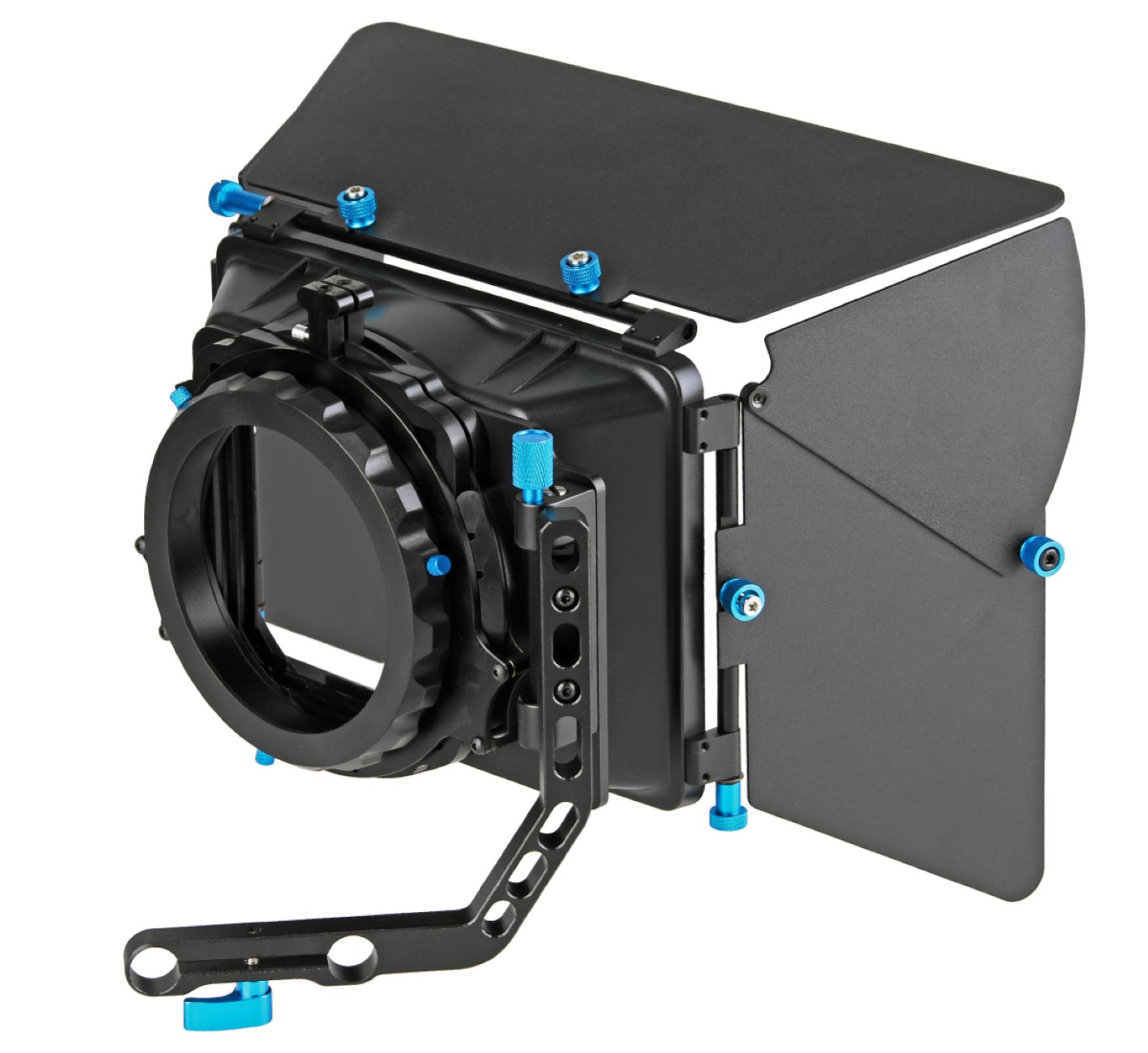 ayex M2 Matte Box, Video-Sonnenblende mit Filtereinsätzen und Schwenkarm für 15mm DSLR Rig Systeme ayex M2 Matte Box, Video-Sonnenblende mit Filtereinsätzen und Schwenkarm für 15mm DSLR Rig Systeme