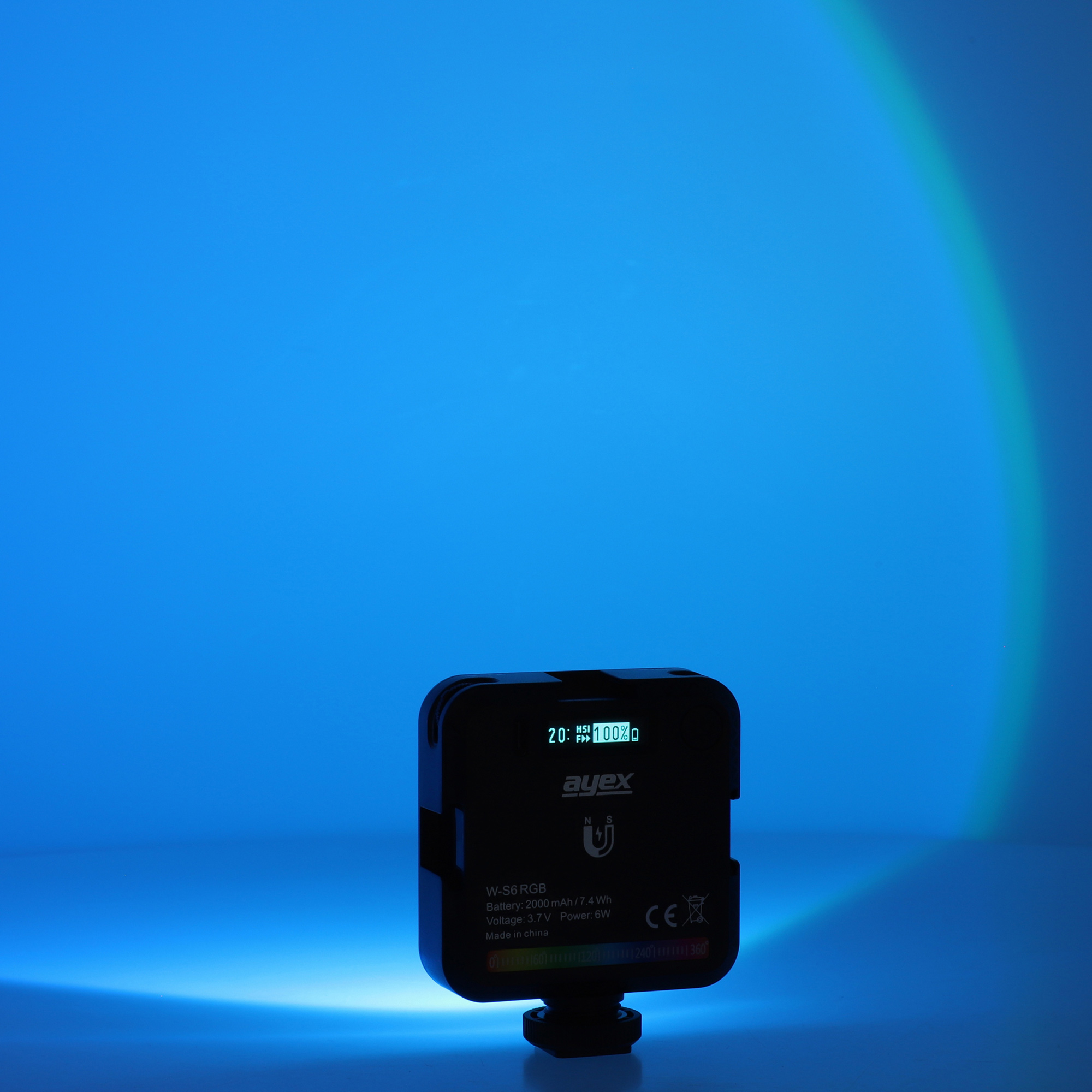ayex RGB LED Ambiente Light 45 hocheffektiven Lichtperlen 2000mAh Akku wiederaufladbar Type-C W-S6 ayex RGB LED Ambiente Light 45 hocheffektiven Lichtperlen 2000mAh Akku wiederaufladbar Type-C W-S6