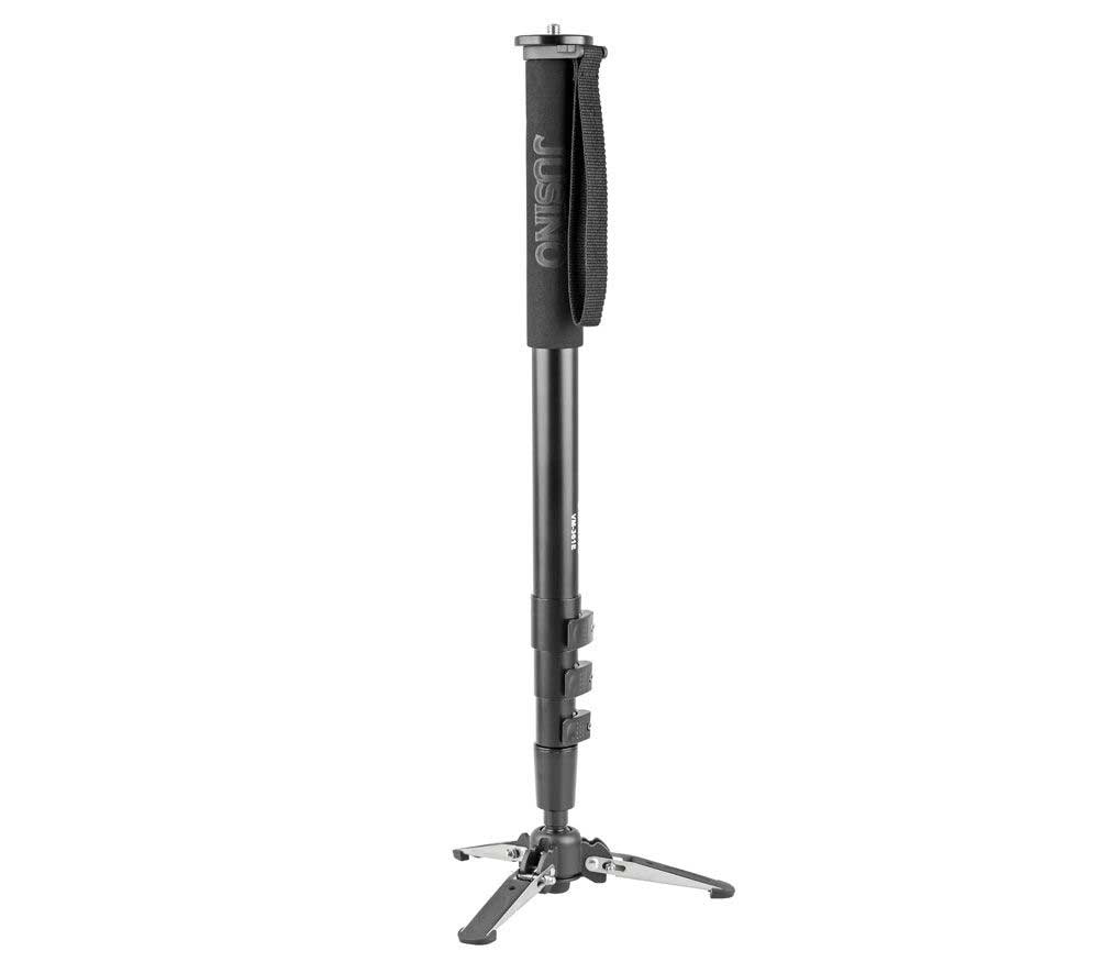JUSINO VM-254E Monopod mit abnehmbarem Fuß/Tischstativ (Schnellspann-Clips) bis 6kg JUSINO VM-254E Monopod mit abnehmbarem Fuß/Tischstativ (Schnellspann-Clips) bis 6kg