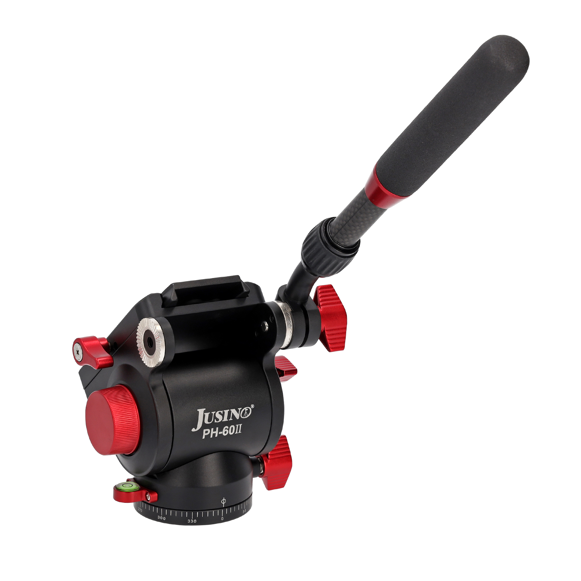 JUSINO Profi Alu Fluid-Videoneiger variabler Führungshebel bis 10kg Tragkraft PH-60 II JUSINO Profi Alu Fluid-Videoneiger variabler Führungshebel bis 10kg Tragkraft PH-60 II