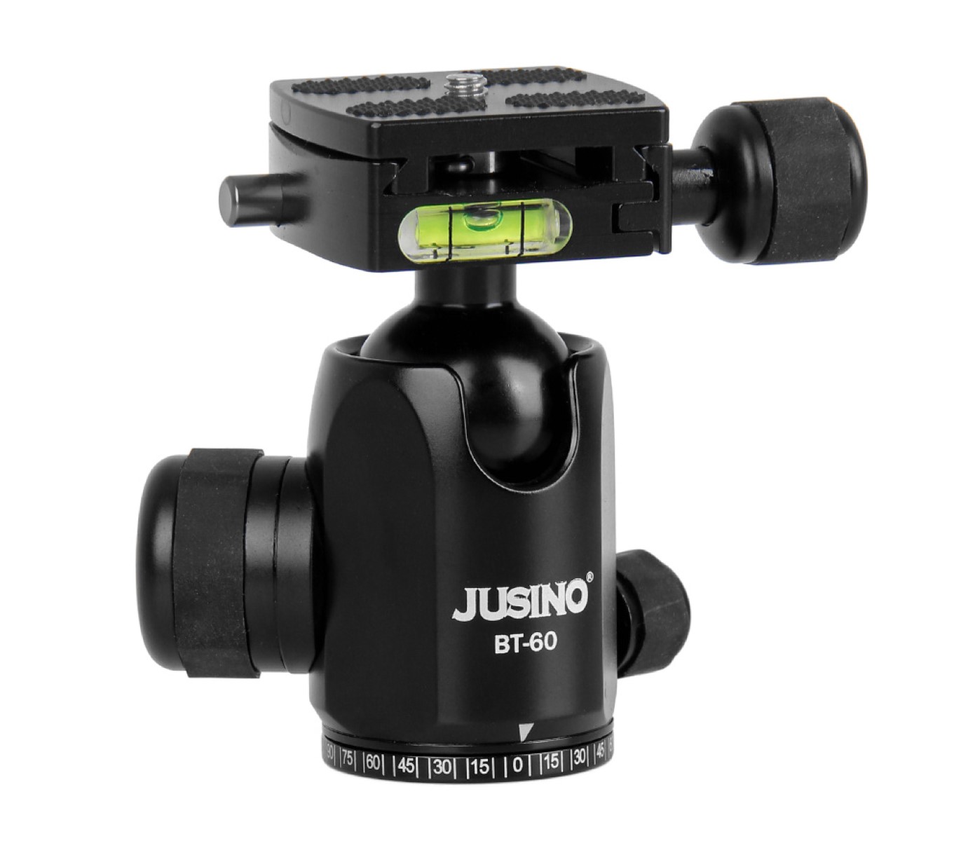 JUSINO Stabiler Kugelkopf mit 10kg Tragkraft & 360° Schwenkfunktion BT-60 JUSINO Stabiler Kugelkopf mit 10kg Tragkraft & 360° Schwenkfunktion BT-60