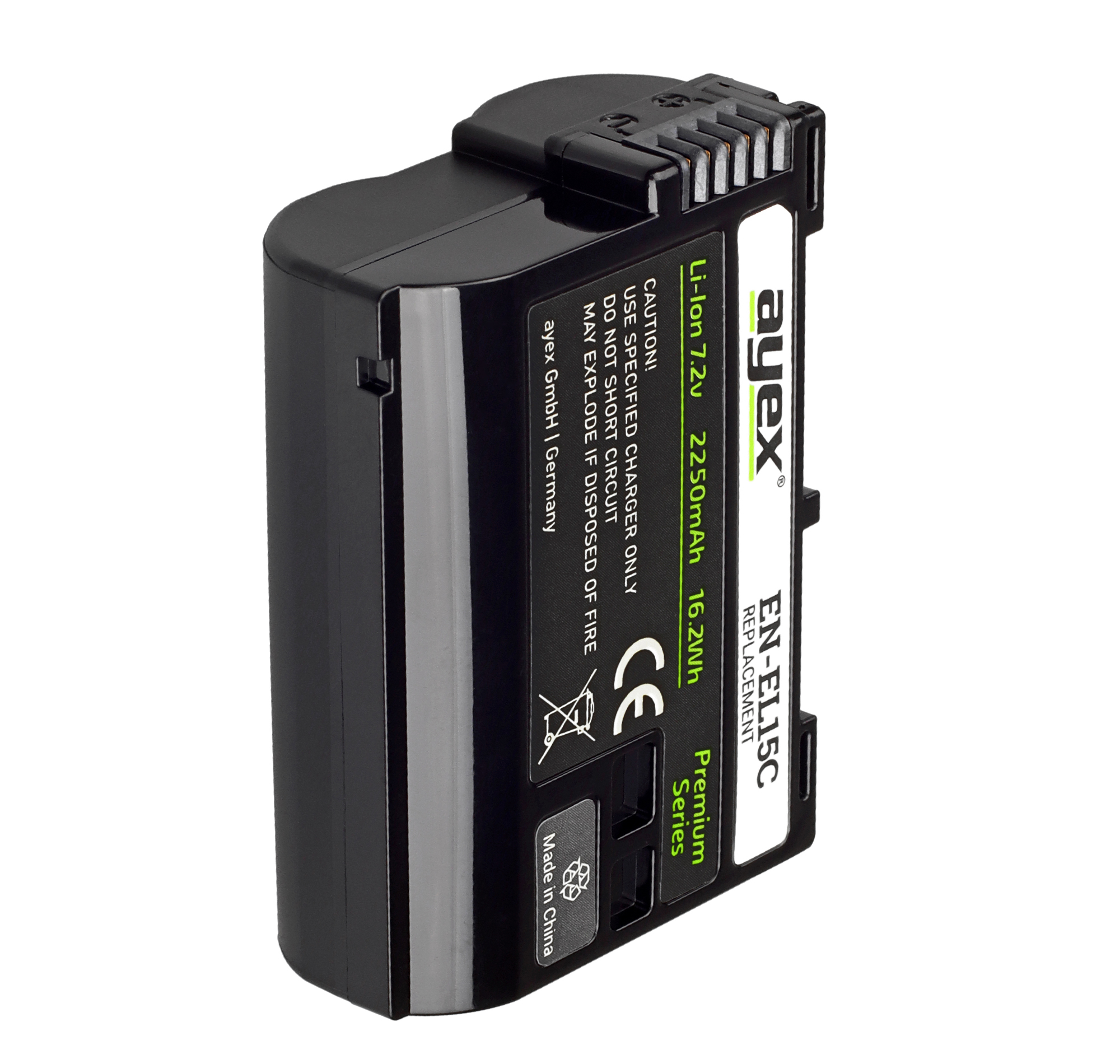 EN-EL15C Premium-Akku für zB Nikon Z7 II Z6 D7500 D7000 D850 D750 D610 D800E lange Laufzeit 2250mAh EN-EL15C Premium-Akku für zB Nikon Z7 II Z6 D7500 D7000 D850 D750 D610 D800E lange Laufzeit 2250mAh