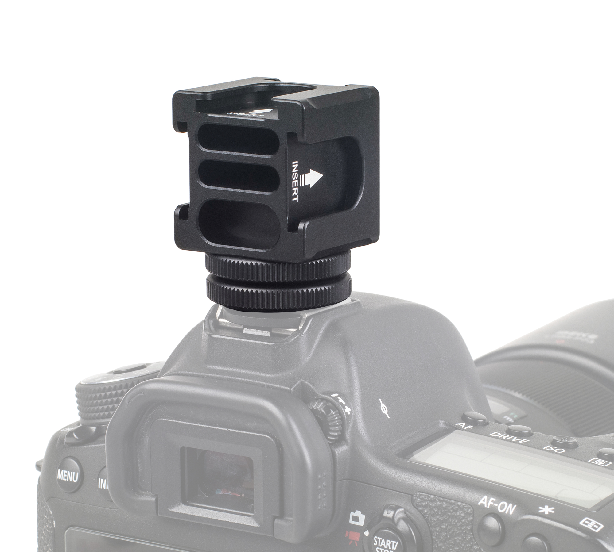 Rotierbarer Vierkopf-Multifunktions Cold-Shoe-Adapter 1/4 Zoll eingebaute Rücklaufsperre für Blitzlichte Monitore Mikrofone Rotierbarer Vierkopf-Multifunktions Cold-Shoe-Adapter 1/4 Zoll eingebaute Rücklaufsperre für Blitzlichte Monitore Mikrofone