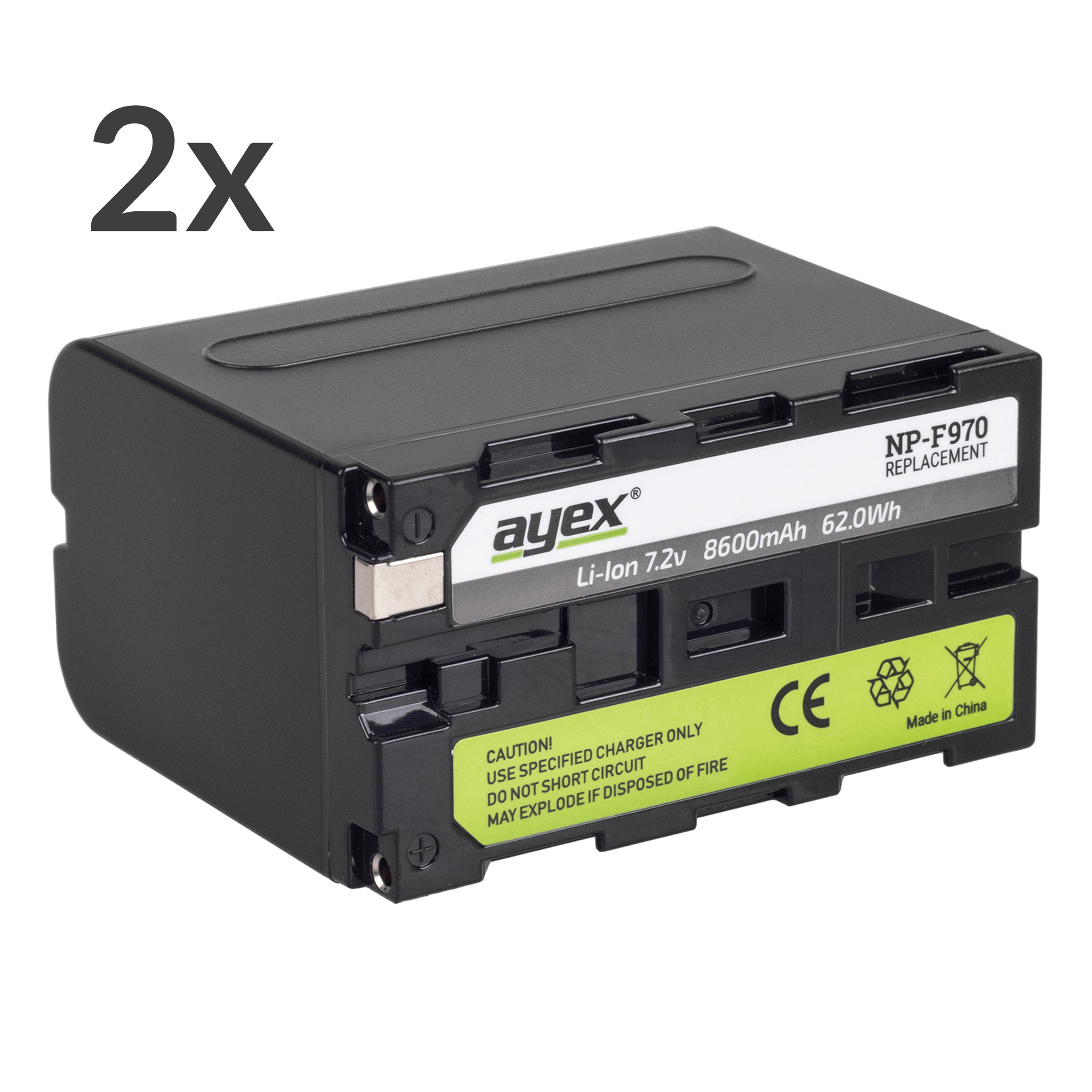 NP-F970 Akku 2er Set für z.B. Sony Camcorder ersetzt NP-F960 NP-F750 NP-F950 NP-F730 NP-F930 o.ä. NP-F970 Akku 2er Set für z.B. Sony Camcorder ersetzt NP-F960 NP-F750 NP-F950 NP-F730 NP-F930 o.ä.