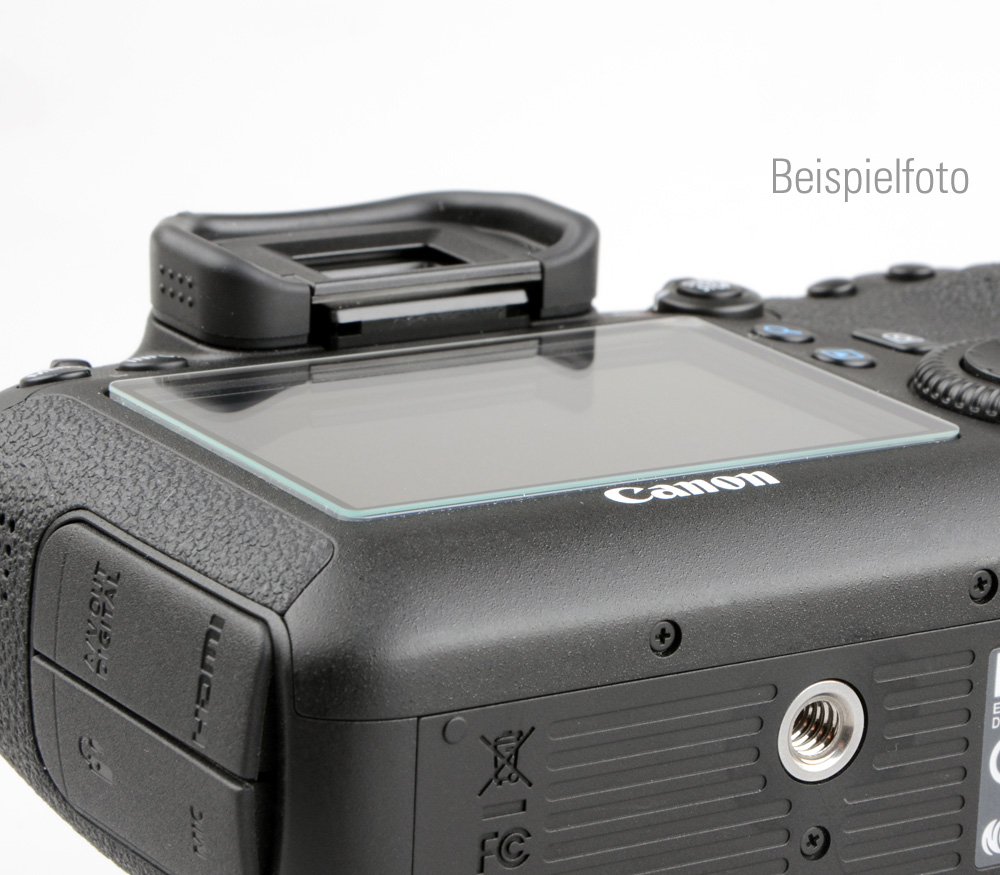 Displayschutz für Nikon D5100, D5200 selbsthaftendes Echtglas