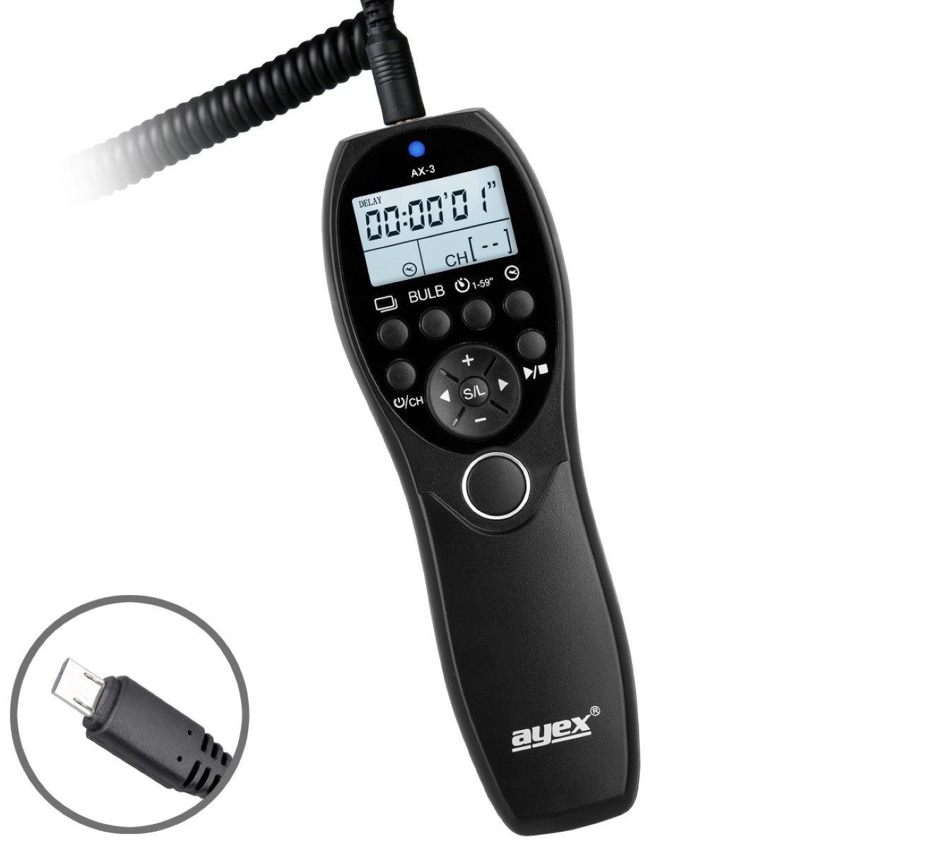 Timer Fernauslöser AX-3 S2 zB Sony Alpha A9 A7 A6500 A58 NEX-3N DSC-HX400 Serie Bulb Delay Timer Fernauslöser AX-3 S2 zB Sony Alpha A9 A7 A6500 A58 NEX-3N DSC-HX400 Serie Bulb Delay