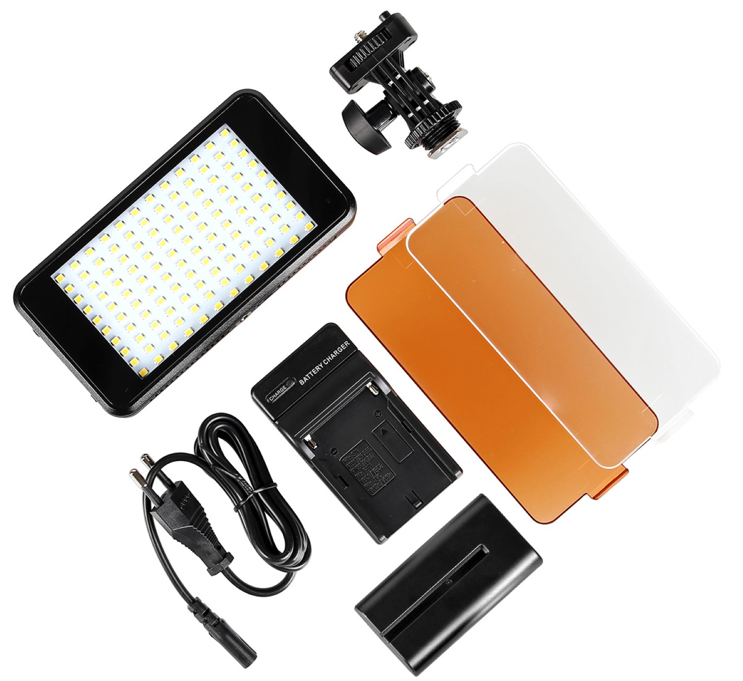 ayex LED light Videoleuchte mit 120 LEDs Inkl. Li-Ion Akku und Ladegerät ayex LED light Videoleuchte mit 120 LEDs Inkl. Li-Ion Akku und Ladegerät