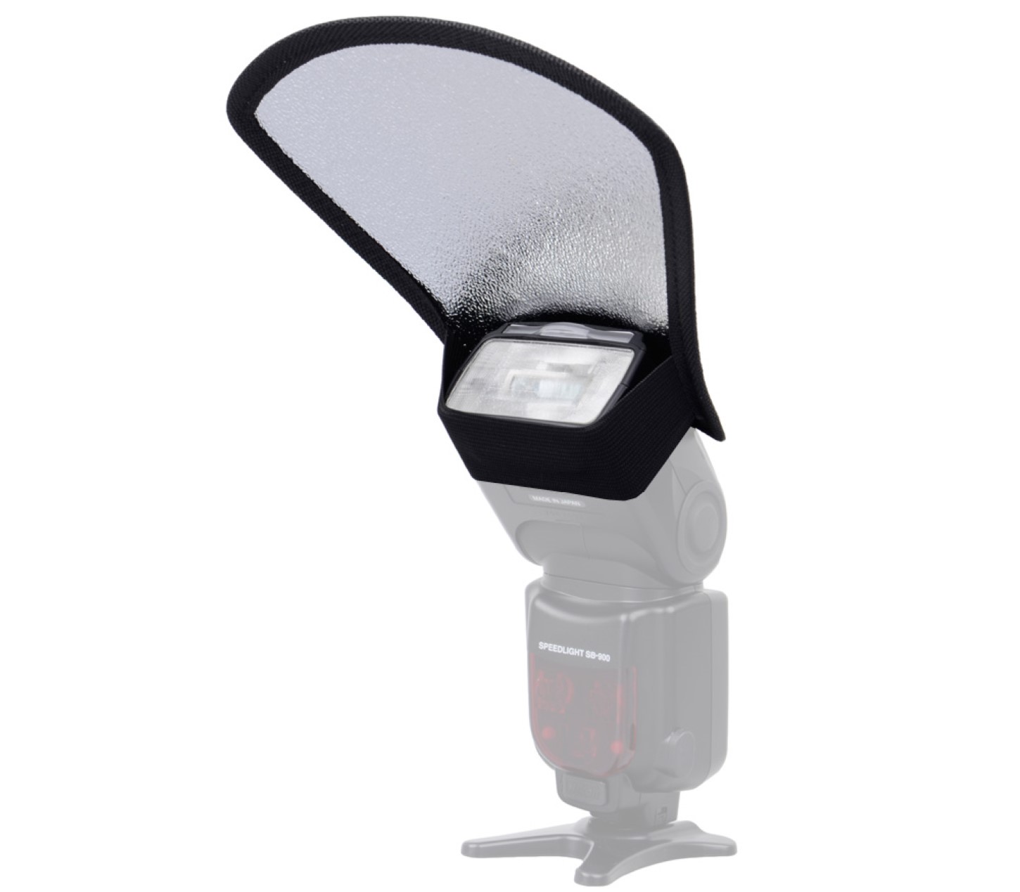 Universal Blitzdiffusor Reflektorkarte silber-weiß für Aufsteckblitze Universal Blitzdiffusor Reflektorkarte silber-weiß für Aufsteckblitze