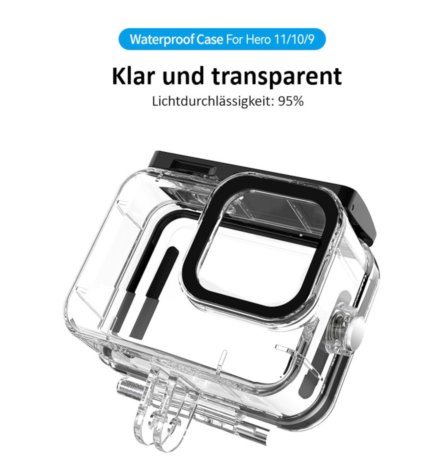 Wasserdichtes Case Schutzbox Für GoPro Hero 9, 10 & 11 Waterproof Case Schutzgehäuse Wasserdichtes Case Schutzbox Für GoPro Hero 9, 10 & 11 Waterproof Case Schutzgehäuse