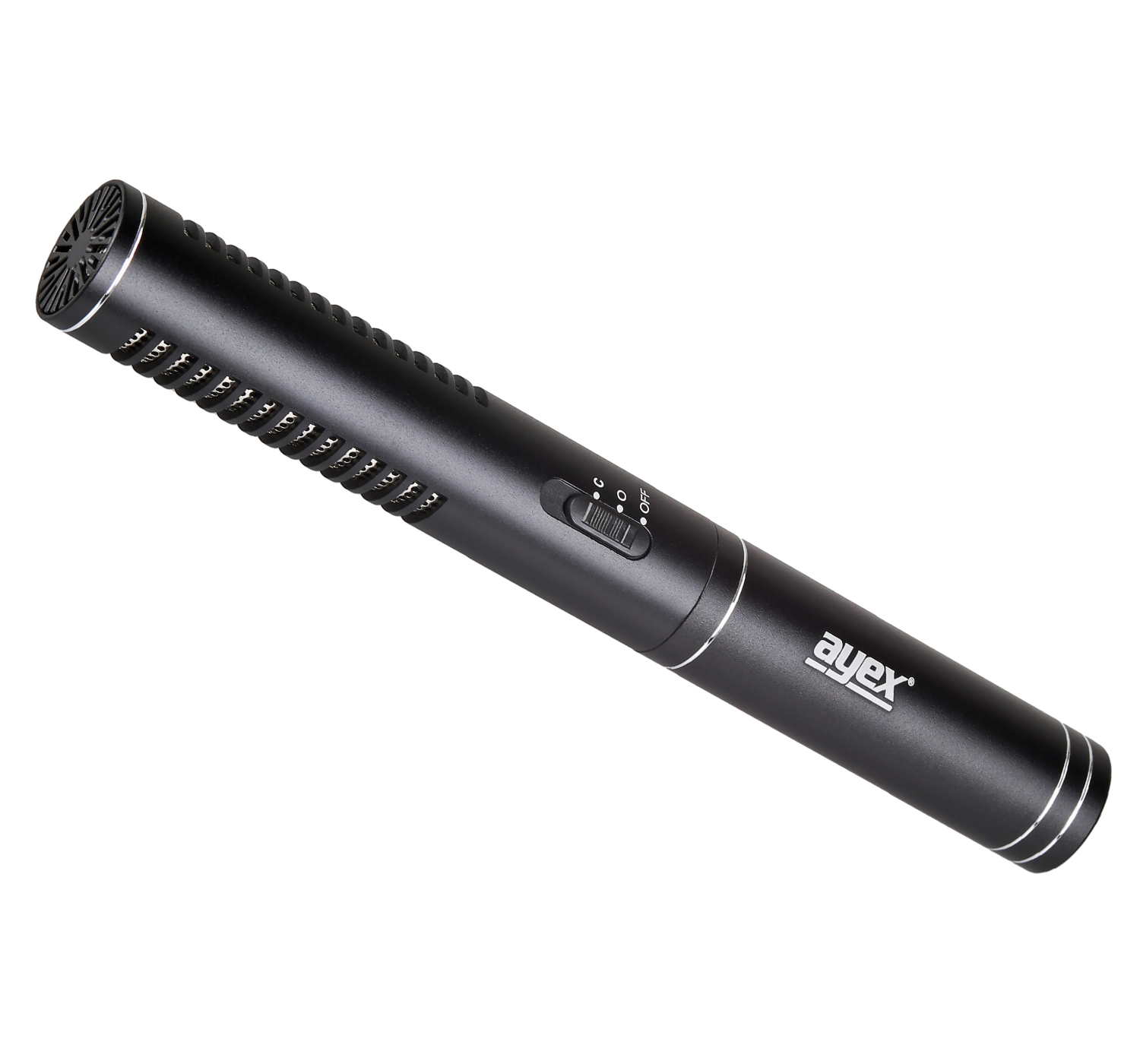 ayex MIC01 Kamera-Richtmikrofon mit Schaumwindschutz ayex MIC01 Kamera-Richtmikrofon mit Schaumwindschutz