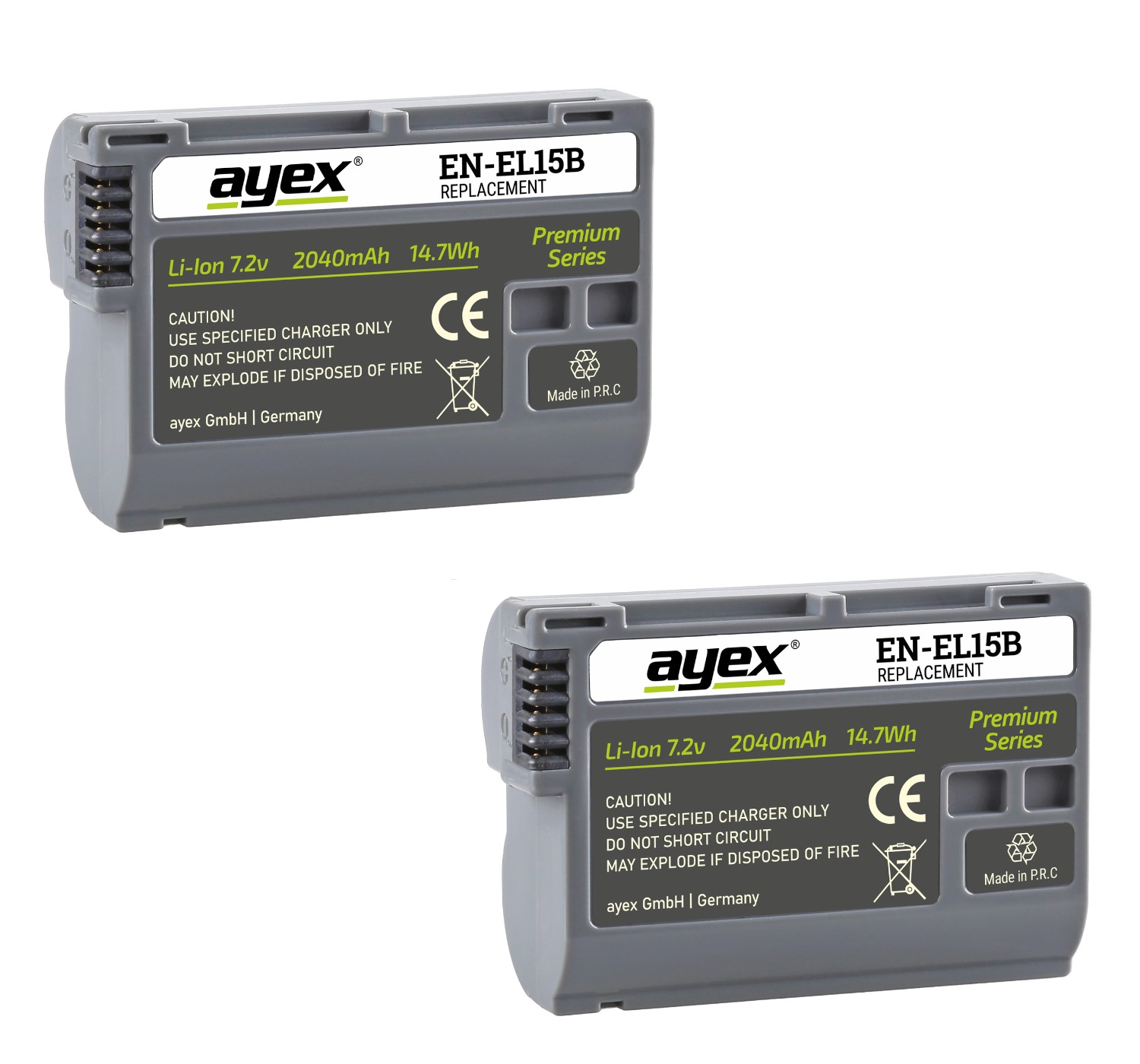 EN-EL15B Akku 2er Set für Nikon Z8 Z7II Z7 D7500 D7000 D600 D750 V1 D800E lange Laufzeit 2040mAh EN-EL15B Akku 2er Set für Nikon Z8 Z7II Z7 D7500 D7000 D600 D750 V1 D800E lange Laufzeit 2040mAh