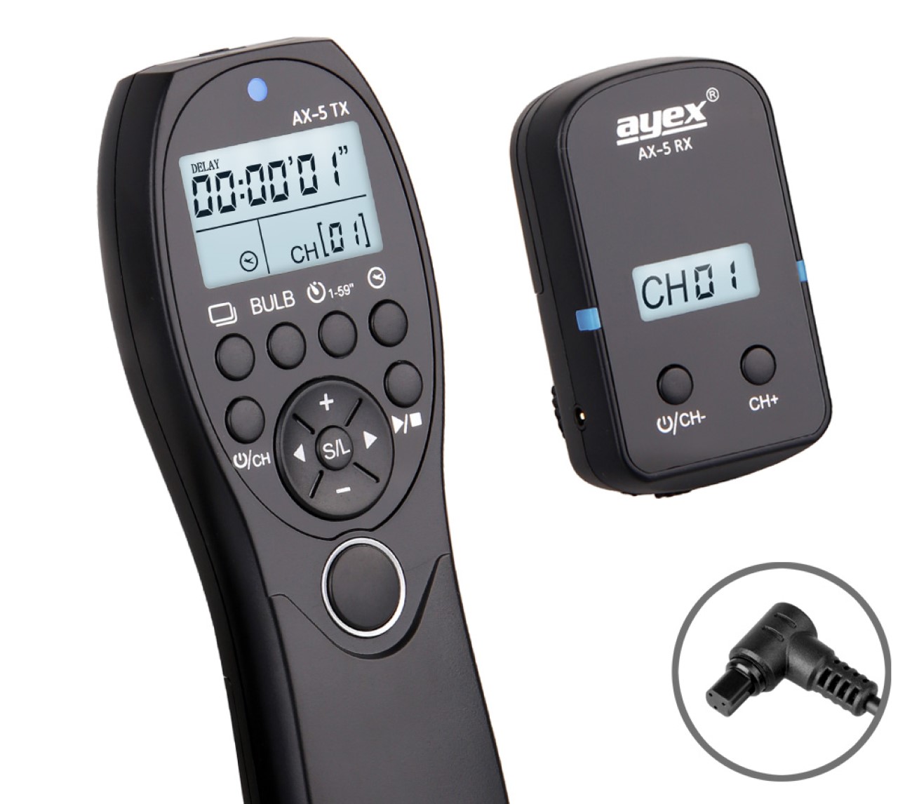 Funk Timer Fernauslöser AX-5 N3 zB Canon EOS R5 1D X Mark II 5D Mark IV 5DS 6D 7D Mark II Serie Bulb Delay Fokussieren Funk Timer Fernauslöser AX-5 N3 zB Canon EOS R5 1D X Mark II 5D Mark IV 5DS 6D 7D Mark II Serie Bulb Delay Fokussieren