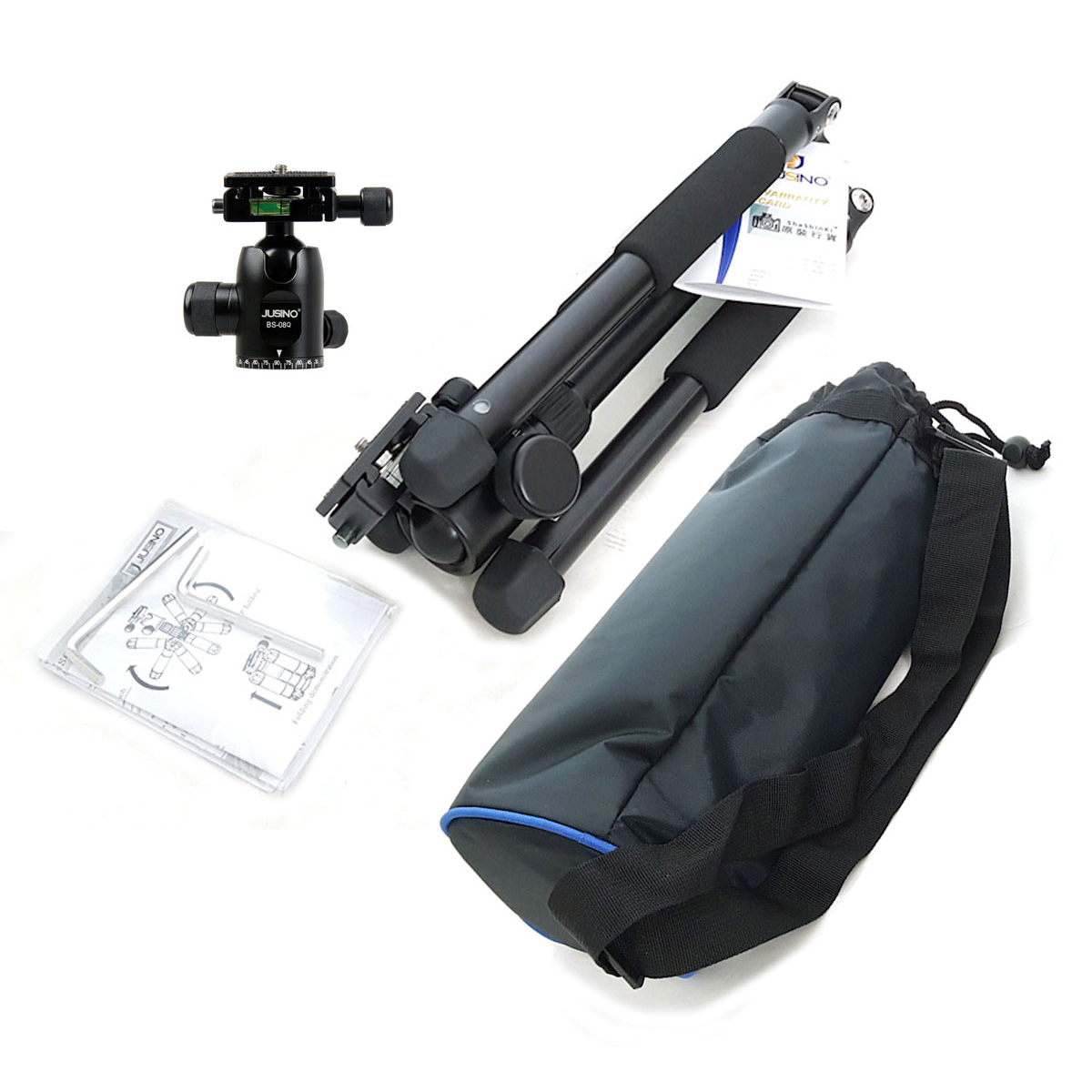 JUSINO Traveller kompaktes Reisestativ mit Kugelkopf bis 139cm 3kg TMQ-2205 BS-08Q JUSINO Traveller kompaktes Reisestativ mit Kugelkopf bis 139cm 3kg TMQ-2205 BS-08Q