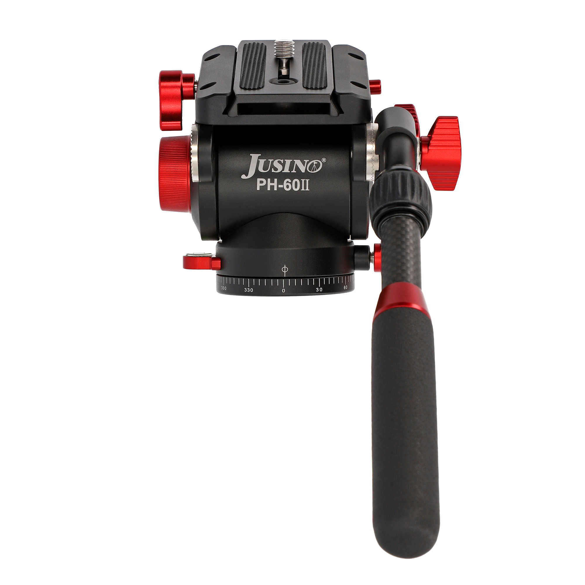 JUSINO Profi Alu Fluid-Videoneiger variabler Führungshebel bis 10kg Tragkraft PH-60 II JUSINO Profi Alu Fluid-Videoneiger variabler Führungshebel bis 10kg Tragkraft PH-60 II