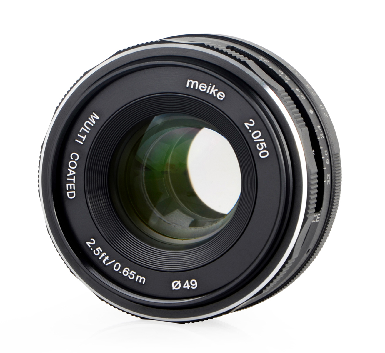 Meike 50mm F2.0 Objektiv multicoated für Sony E-Mount Meike 50mm F2.0 Objektiv multicoated für Sony E-Mount